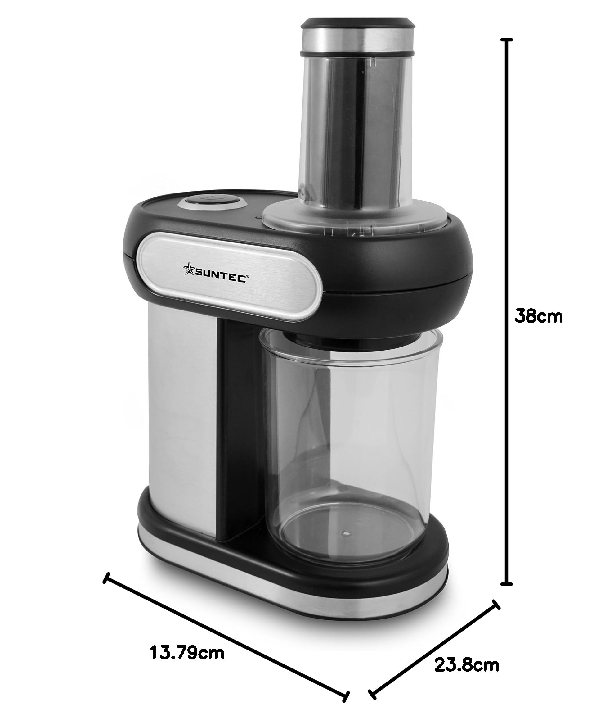 SUNTEC SPI-8380 krajalnica spiralna do warzywnego spaghetti Zoodle Maker elektryczna stal nierdzewna | idealna do makaronu z cukinii | do marchewki, ogórków, cukinii, ziemniaków itp.