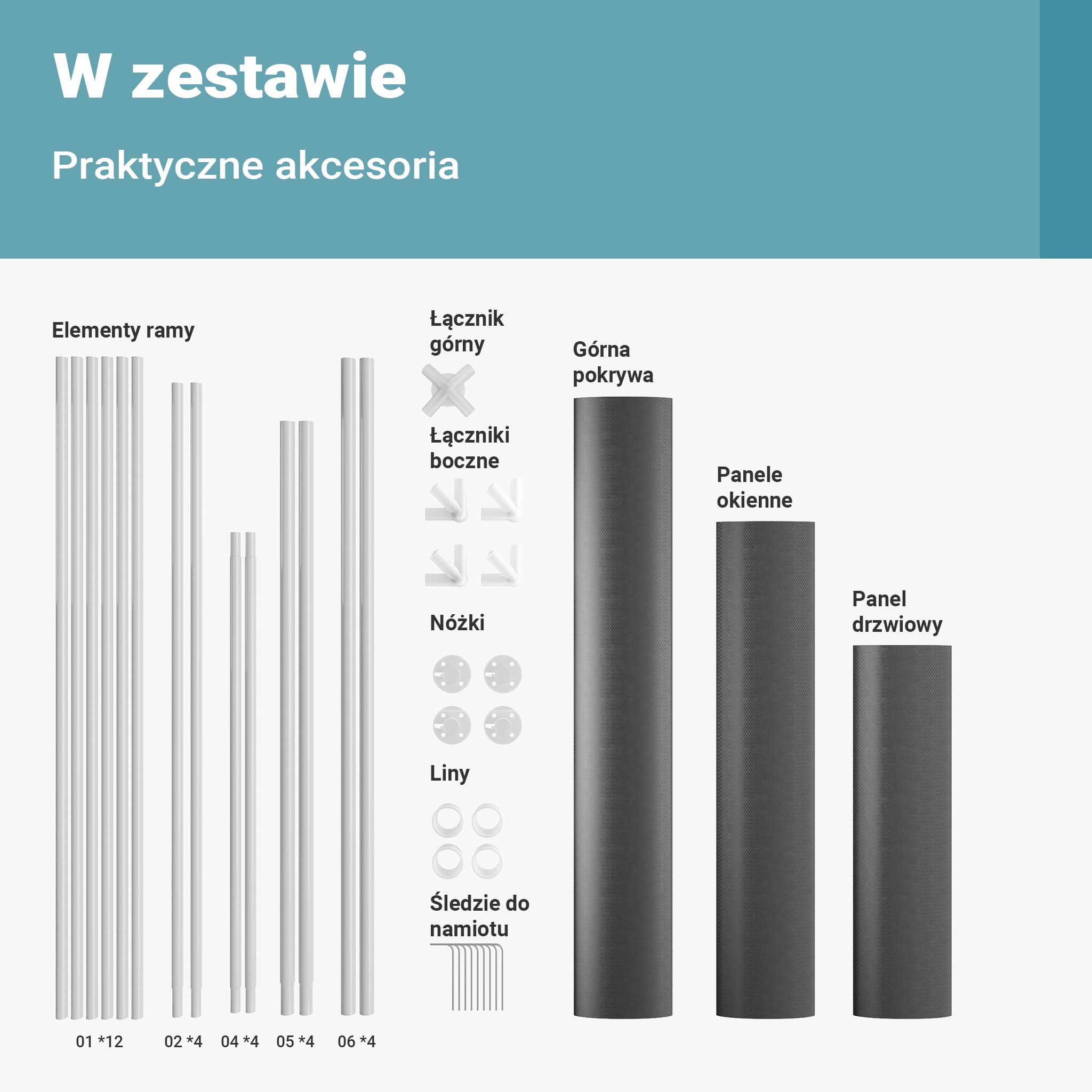 Toboli Pawilon 3 x 3 m w kolorze szarym z ochroną UV 50+, altana ogrodowa ze zdejmowanymi bokami, namiot imprezowy z oknami, np. na taras i festiwale