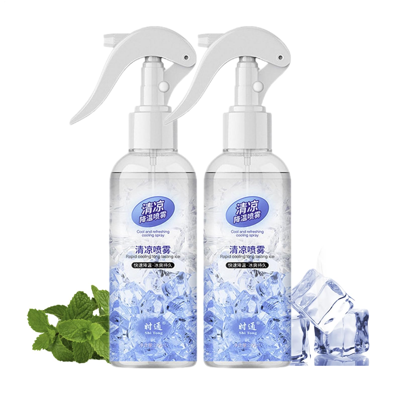 Spray Rinfrescante Corpo, 2 Pezzis Spray Rinfrescante Viso Rapido, Freschezza Immediata Sprays Lenitivo E Protettivo, Cool Sprays Per L'estate, Raffreddamento Sprayper Lavoratori All'aperto, Di Ra