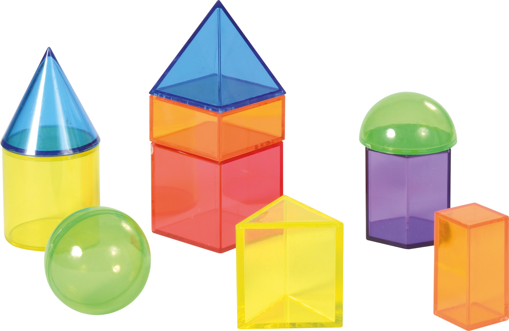 Eduplay 120463 Geoformen, 36 Stück, Klar