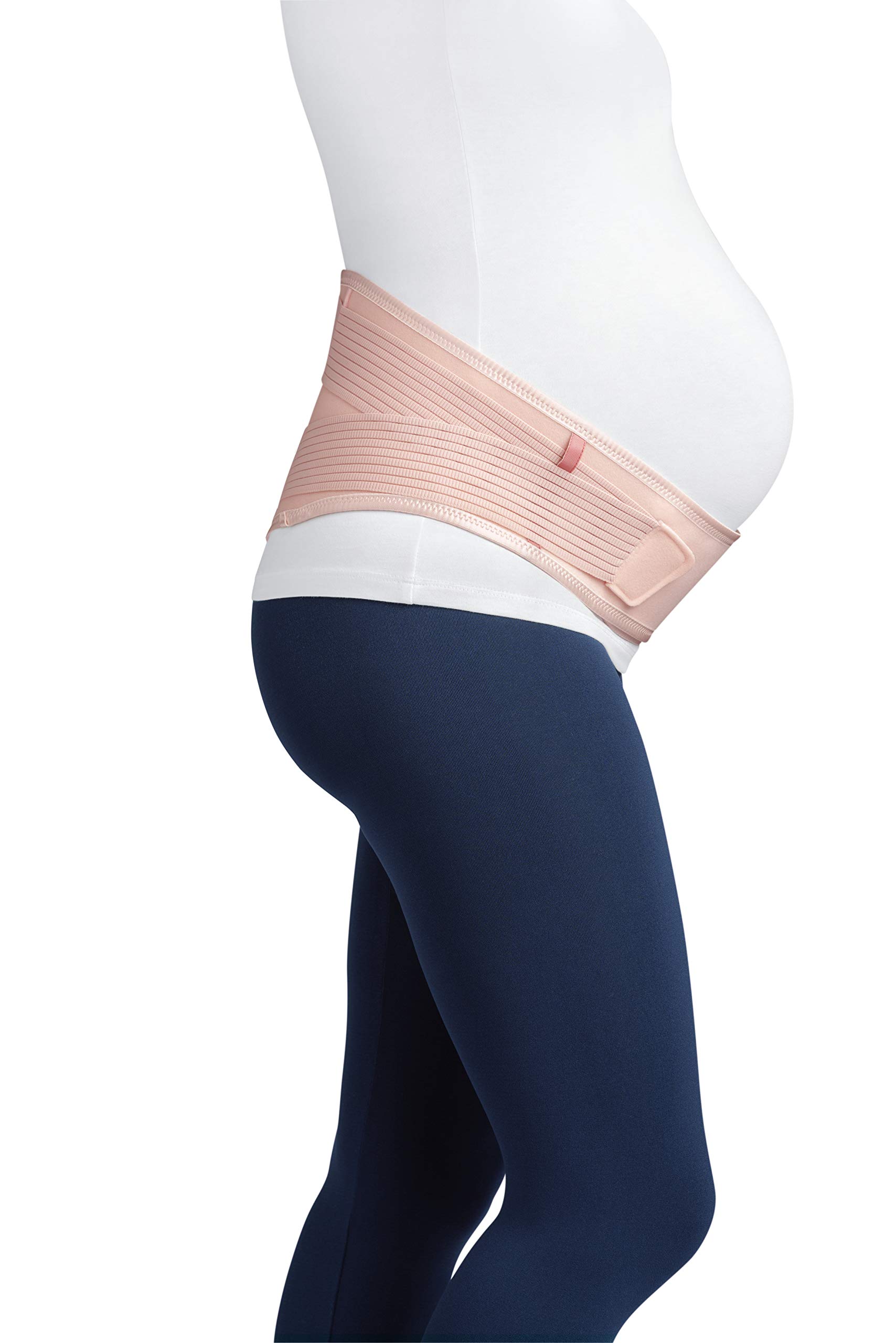 JOBST Maternity Support Belt, Adjustable Abdominal and Back Pregnancy Support, Rose, X-Large