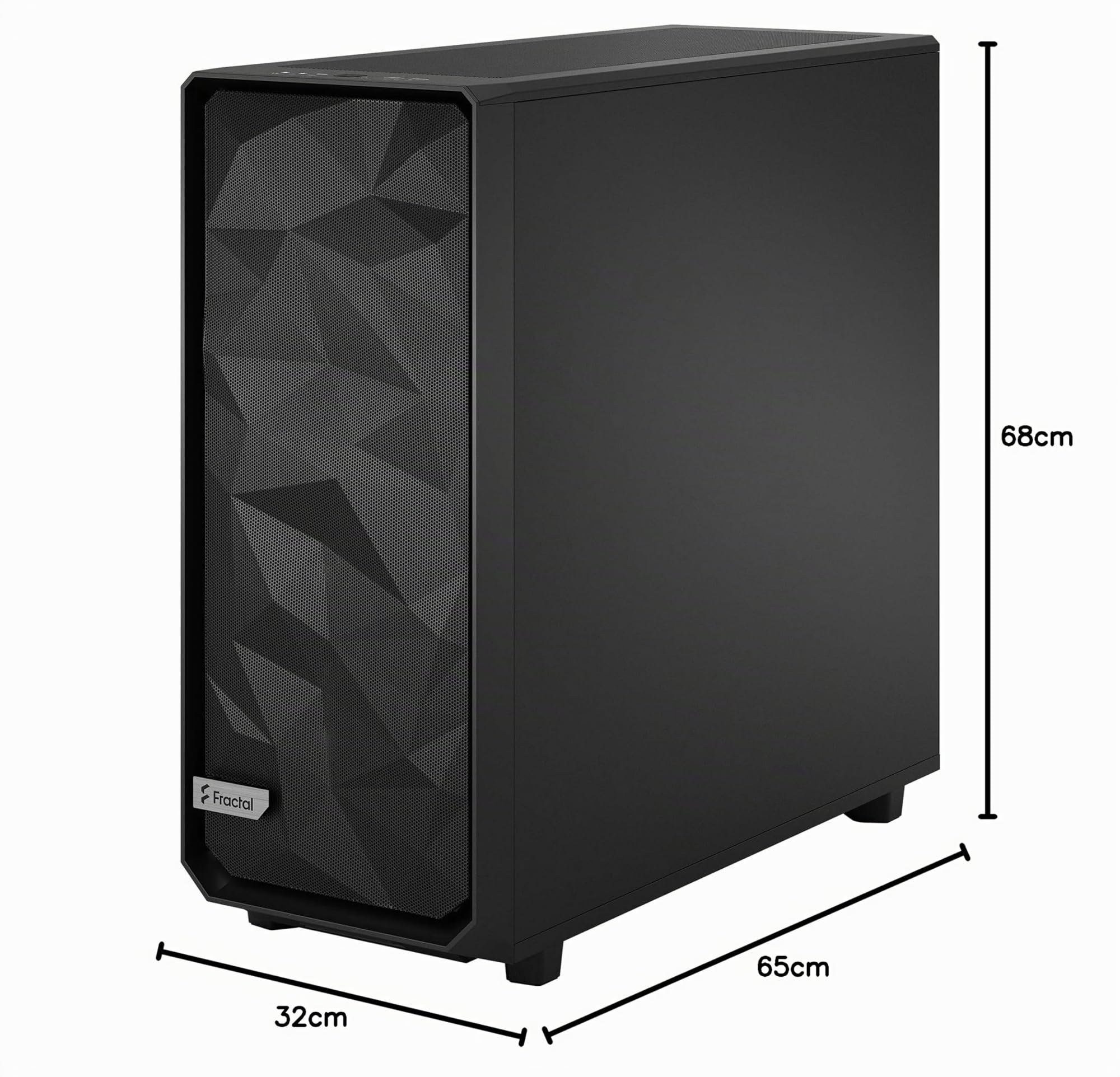 Fractal Design Meshify 2 XL Black ATX Flexible Light Tinted Tempered Glass Window Full Tower Computer Case