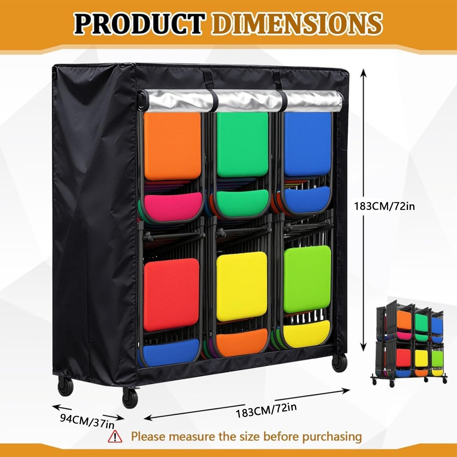 protectora para silla resistente a los rayos UV, impermeable y