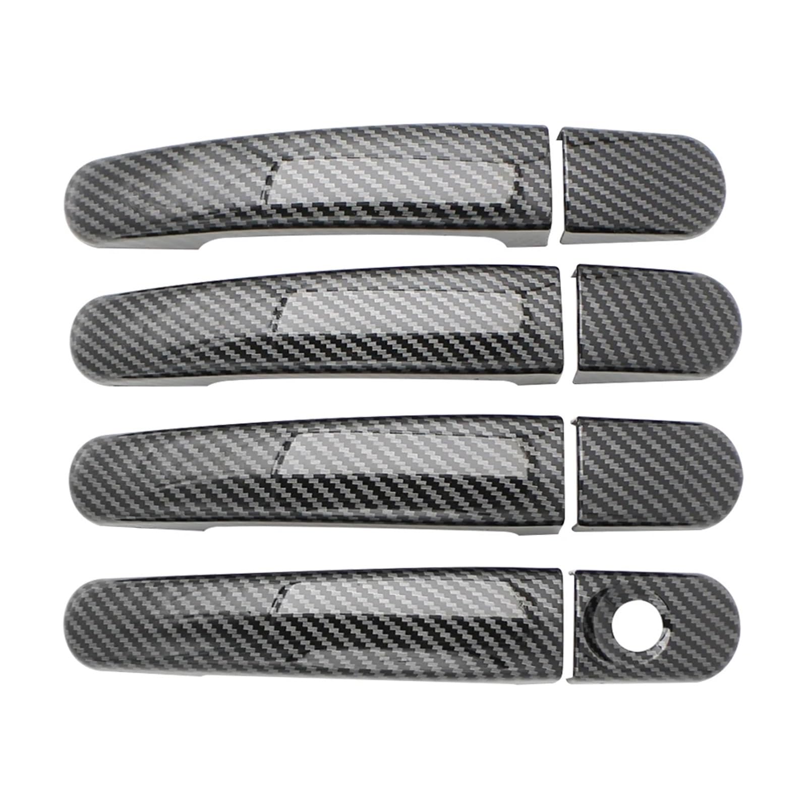 Rdwspli One Color Exterior Handle Shell Compatible With For Focus 2 For Mk2 2005-2011 Car Door Handles 4Pcs Carbon Fiber Sticker Trim Door Handle Cover