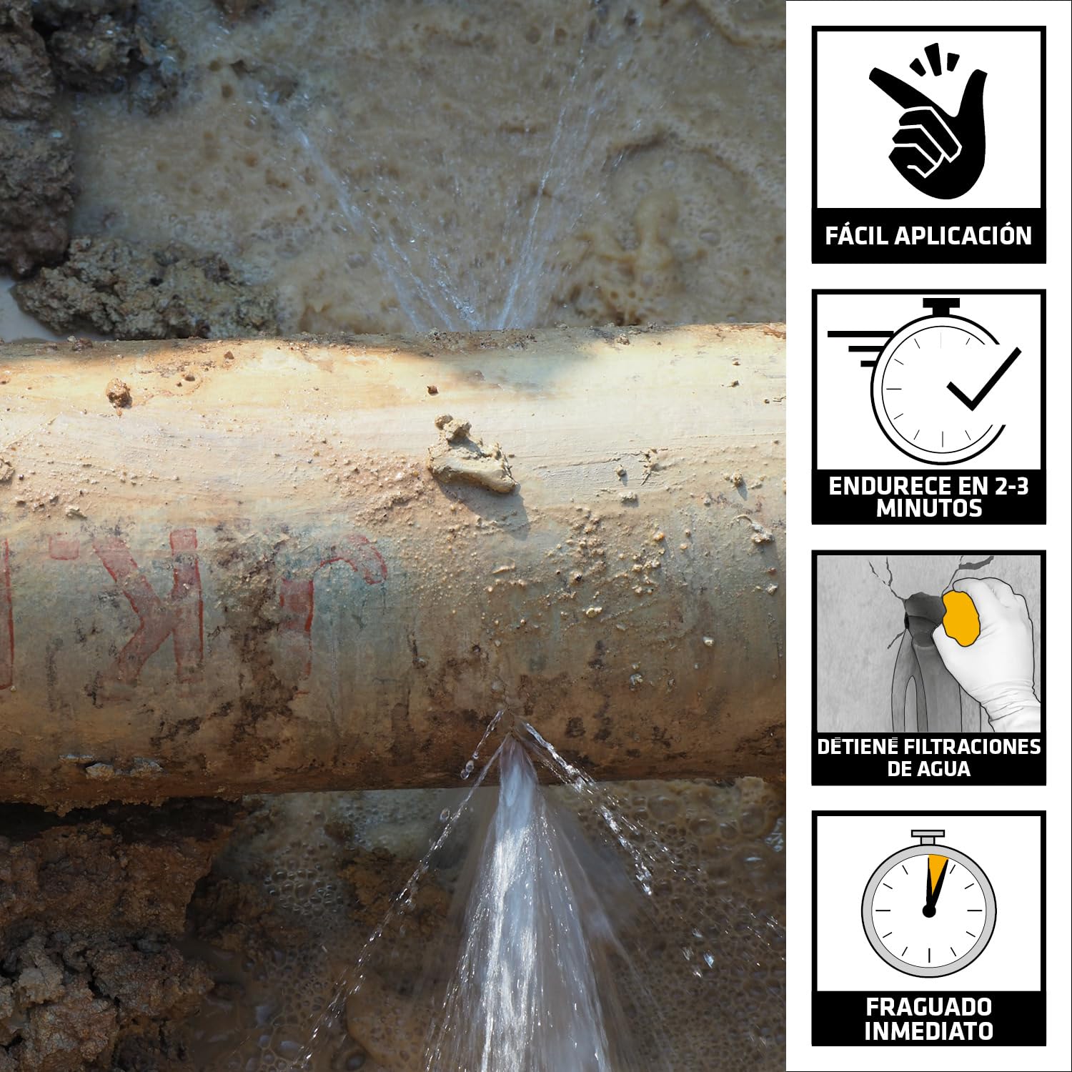 SIKA - Mortero rápido - Sika 4A - Gris - Listo para su empleo - Para fijaciones de marcos, anclajes no estructurales y para cortar filtraciones de agua - 10kg