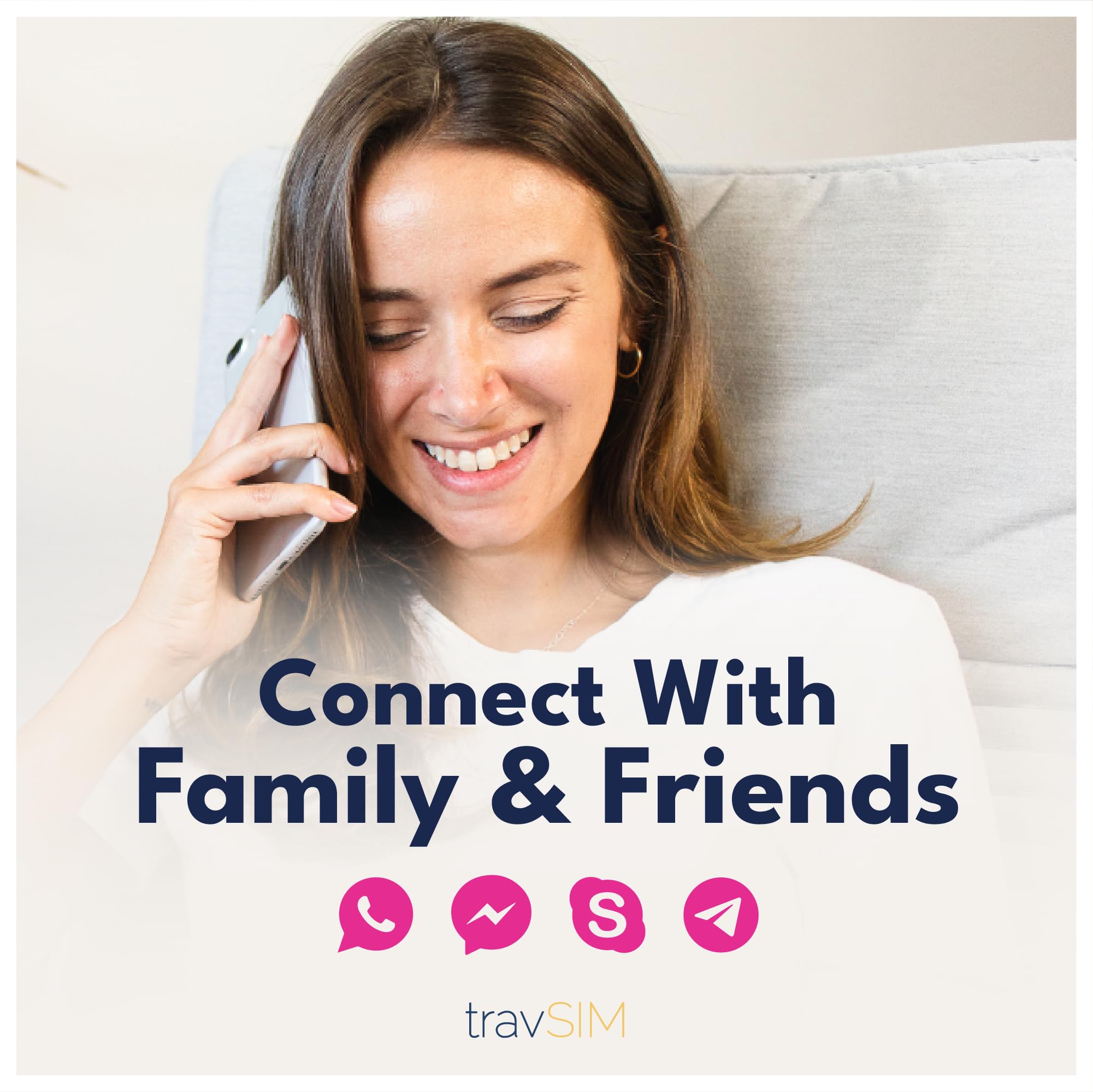 travSIM USA, Canada Mexico SIM Card | Servicio T-Mobile | 50GB de Datos para USA, 5GB para Canada y Mexico | Llamadas Nacionales y SMS ilimitados | Válido Durante 7 días