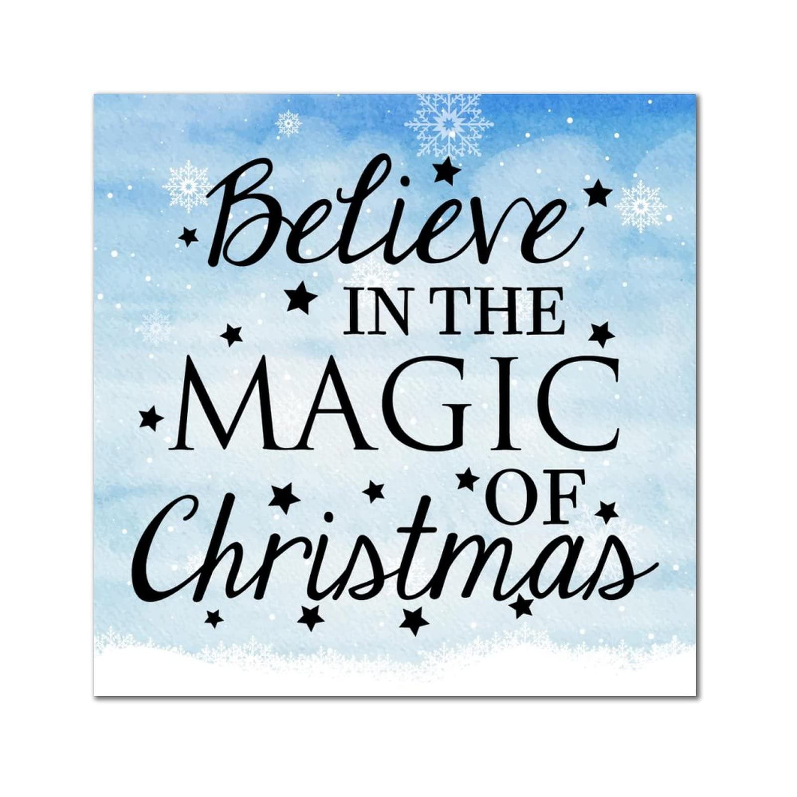Plaque bois Christmas Joy pour vivre la magie des fetes en famille