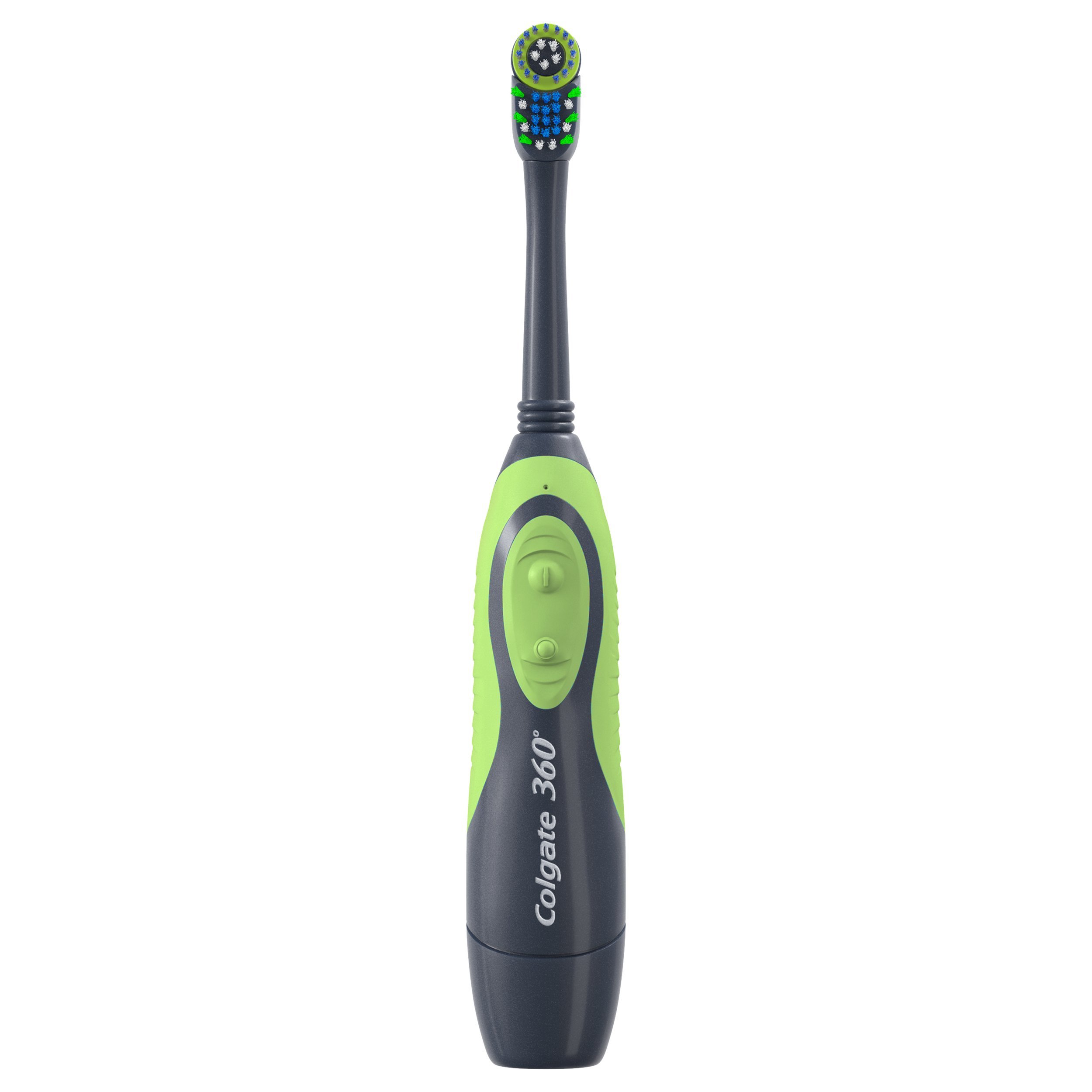Colgate Total Advanced - Spazzolino da denti con punta a filo, alimentato a batteria, morbido