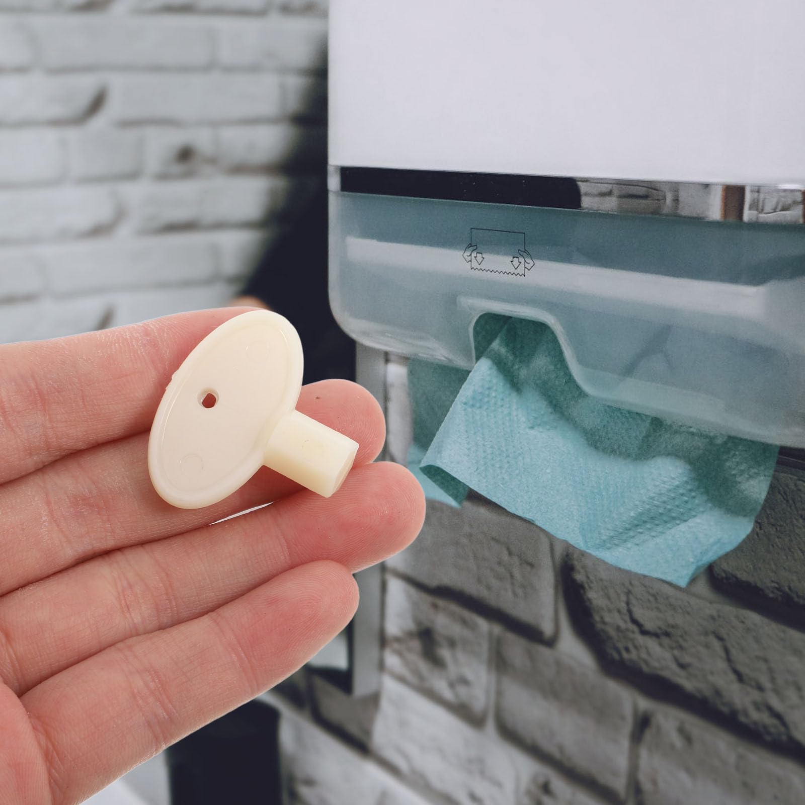 TOPBATHY Llave para Dispensadores de Papel Higiénico Comerciales Repuesto Portarrollos Cierre Seguro