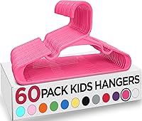 Vista 51 de Utopia Home Paquete de 40 perchas para niños, perchas de plástico de 11.5 pulgadas para armario, perchas para ropa y colgador infantil para armario