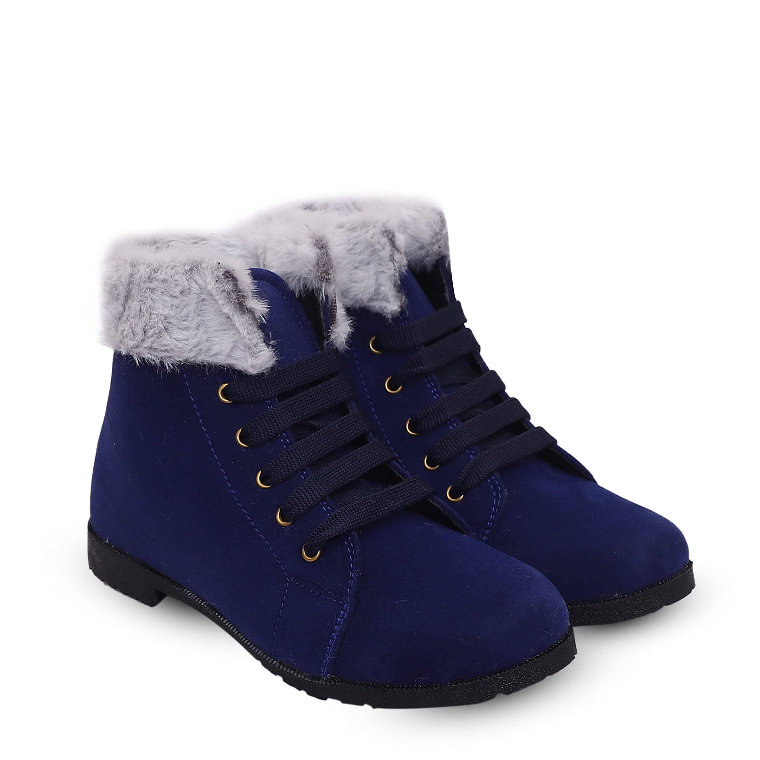 THE ALL WAY Women Fur Design Mid Ankle Boot for Women Girls Ladies Boots for women boots for women with heels hill boots for women stylish with heels (1559-Blue-39) (B0BVKFTYV9) Amazon Price History, Amazon Price Tracker