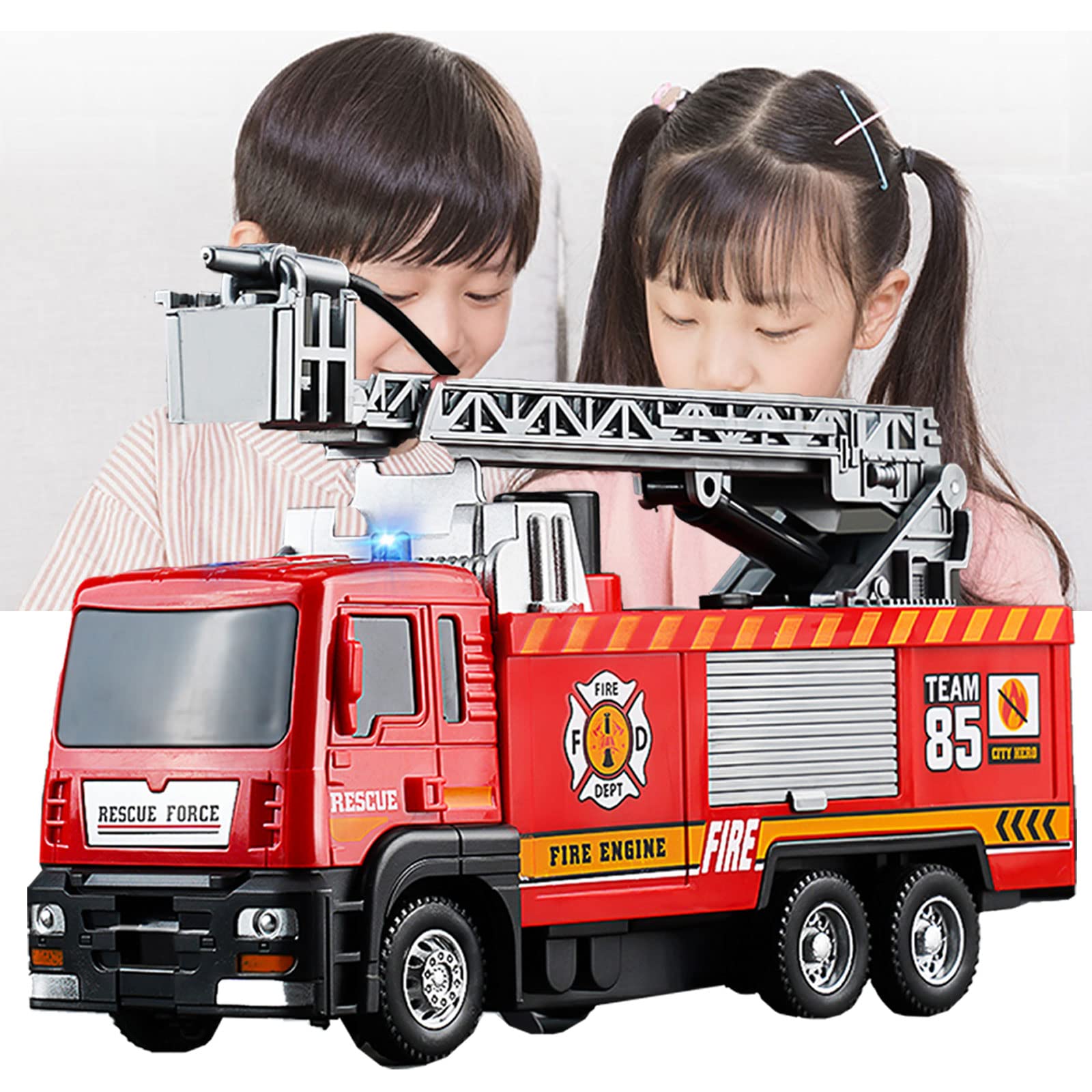 Amazon.co.jp: 消防車 おもちゃ 動く 1歳 2歳 誕生日プレゼント