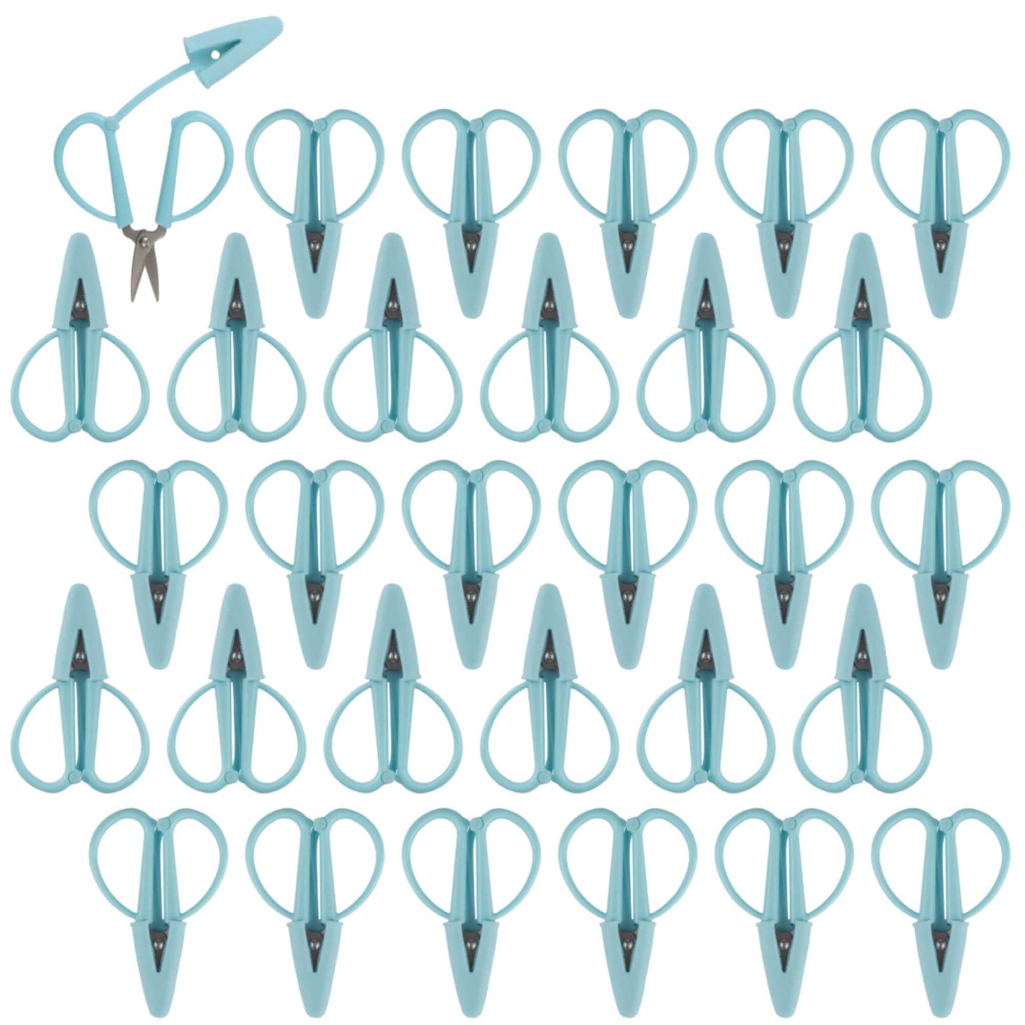 JubileeYarn Tiny Traveler Units - Portable TSA Compliant Mini Airplane Snips - Aqua Haze - 30 Units — image 1
