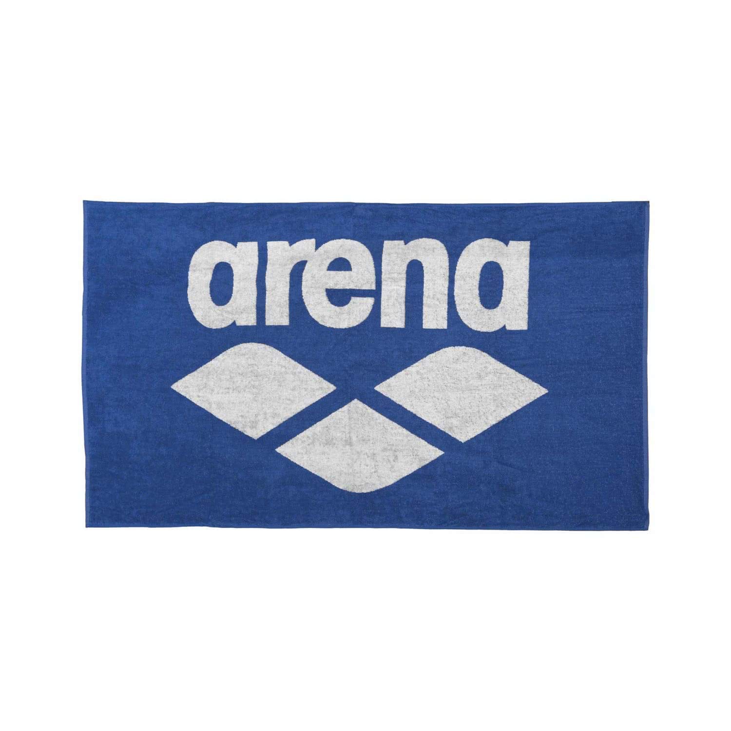 Arena Baumwoll Handtuch Pool Soft, Asciugamano Unisex-Adulti, Royal-Bianco, 150x90cm