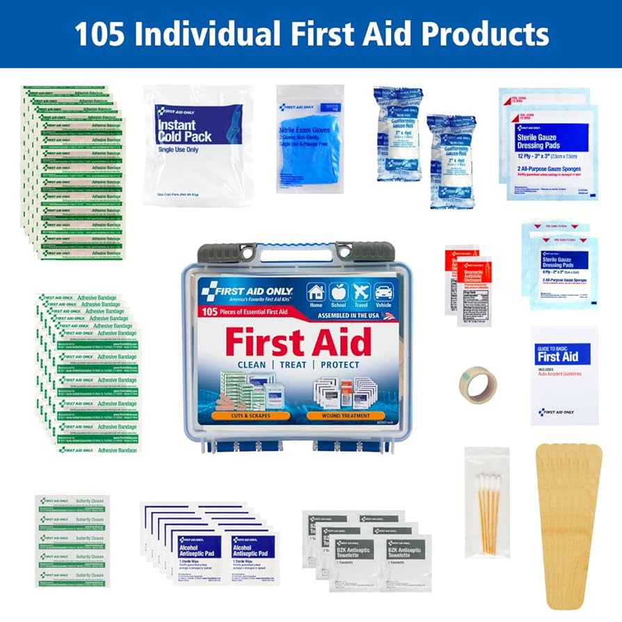 CASIO - first aid kid First Aid Kit 199 Piece Plastic Case - First Aid Only