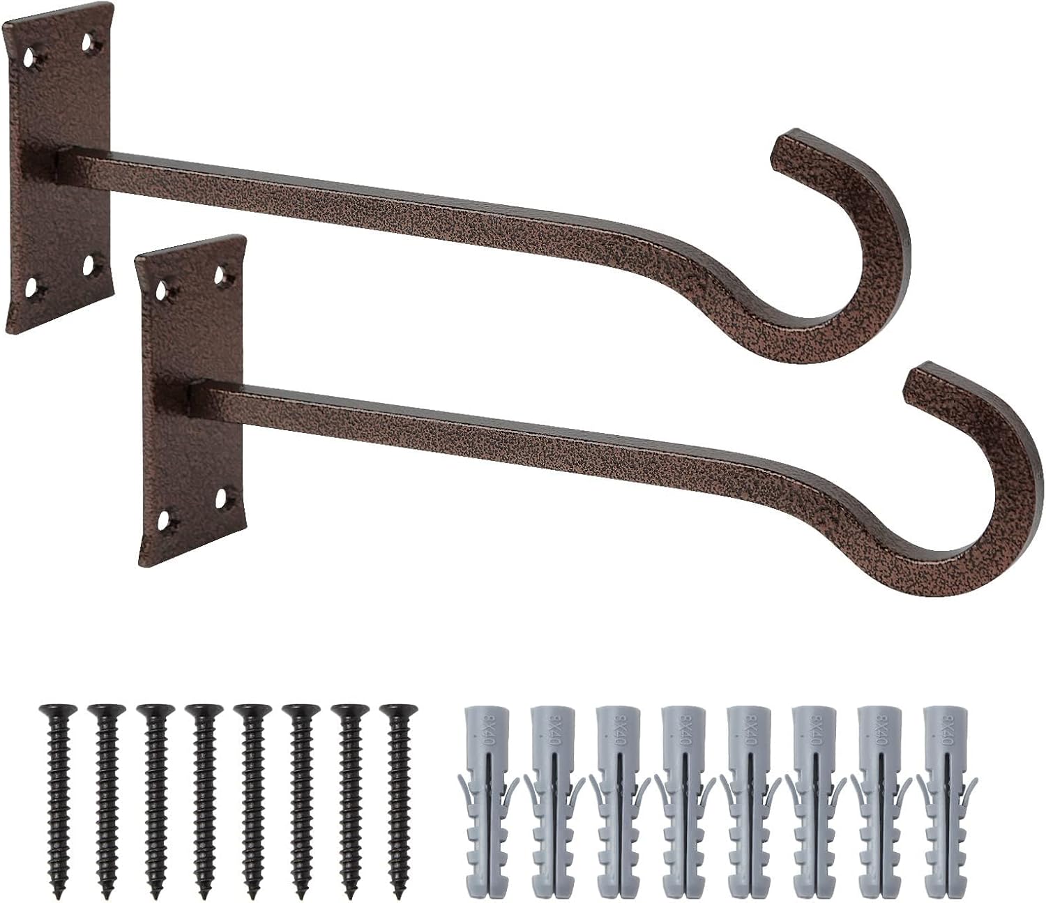 QIEGL 10inch Heavy Duty Plant Hangers Outdoor or Indoor