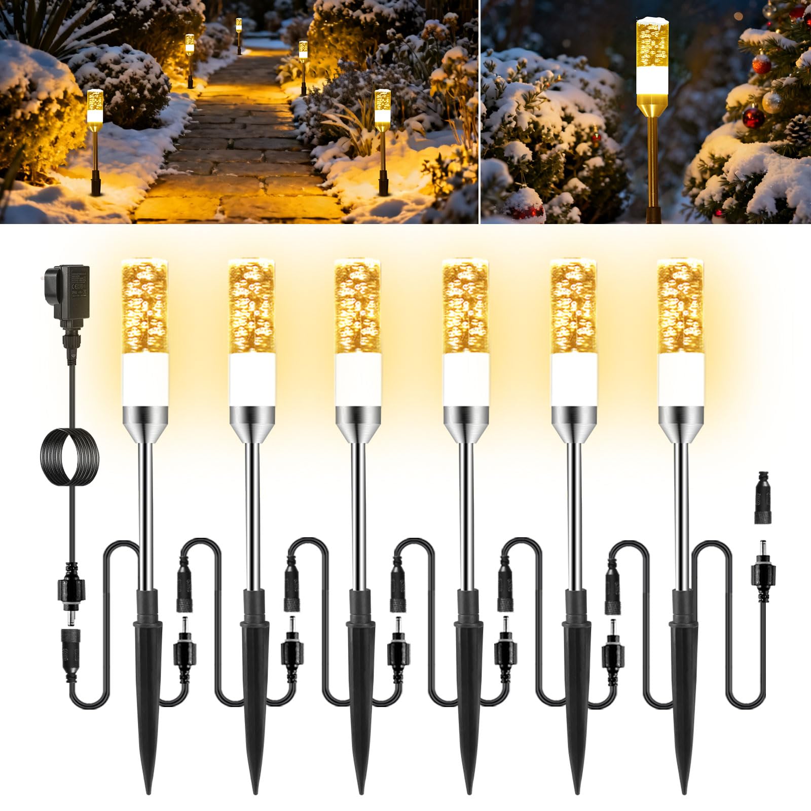 Garden Spike Lights Mains Powered