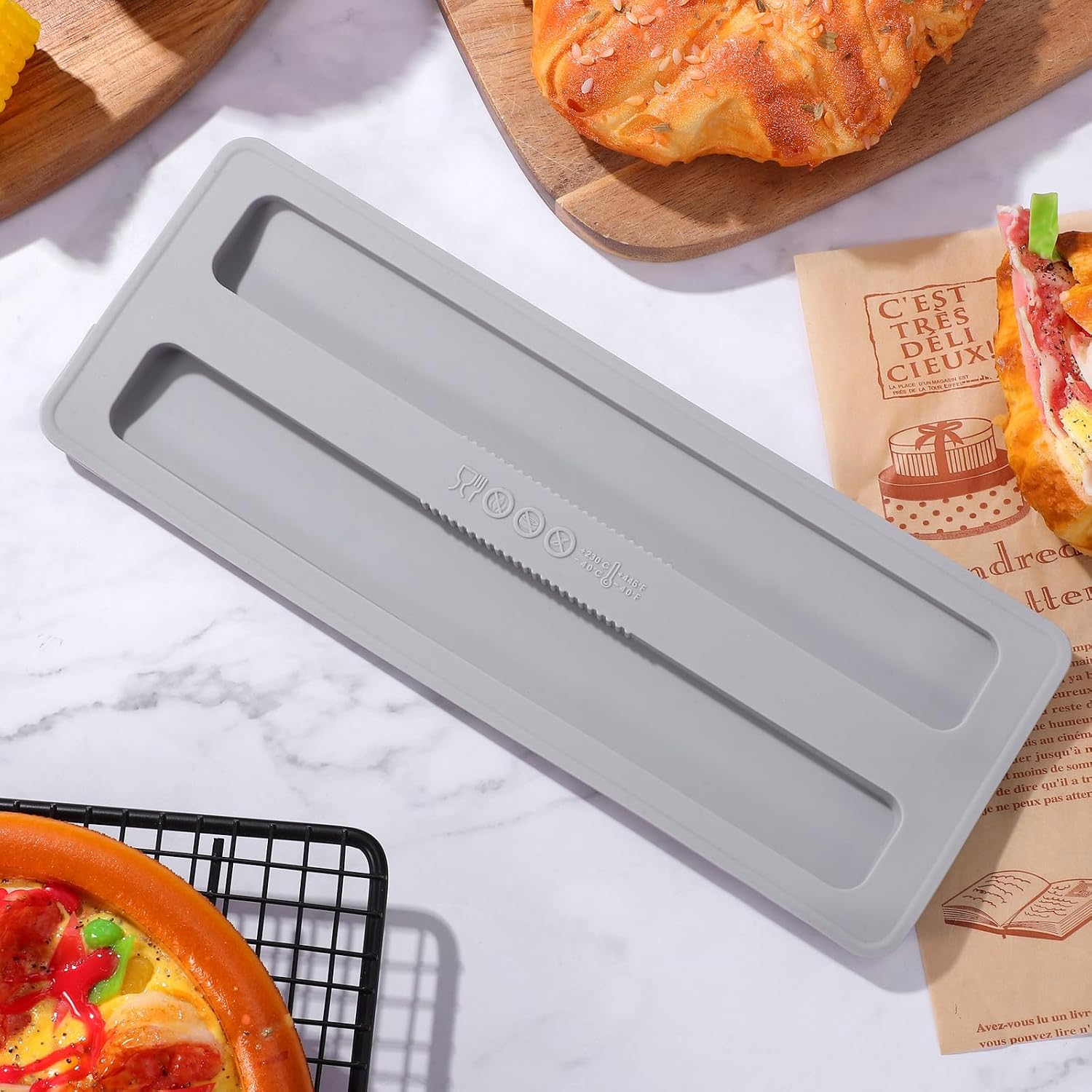 Silicone Toaster Lid Protector Cover for 4 Slice Breakfast Machines