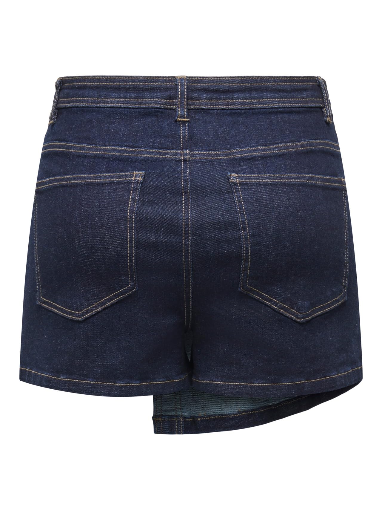 ONLY Damen Mini Hosenrock Jeansrock Denim Rock Shorts mit Knopfleiste ONLLillie Gold Button Skort