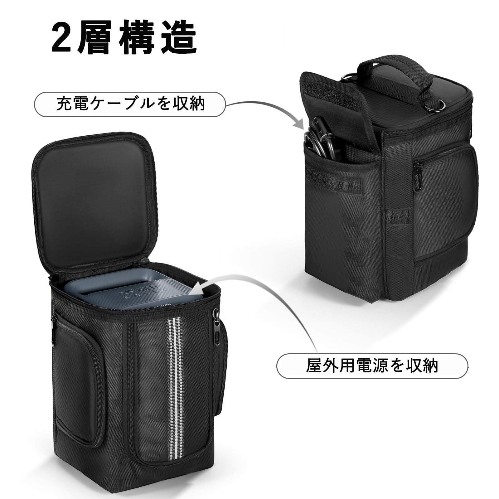 Amazon.co.jp: ポータブル電源 収納バッグ Anker Solix C300