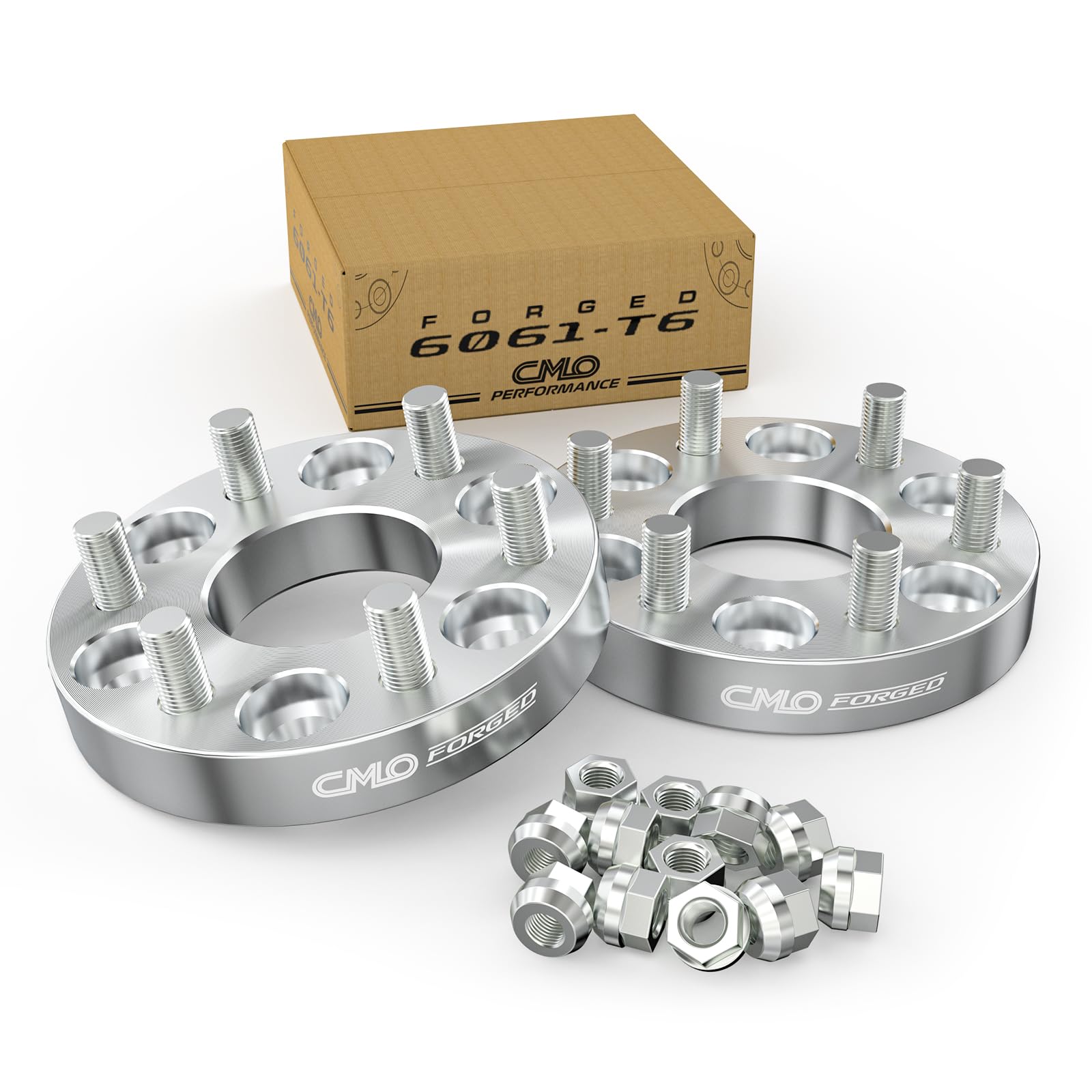 BWA 14x1.5 Wheel Studs - 2.25 Inch Length, Pack Of 6 - For 4,5,6 Lug Adapters