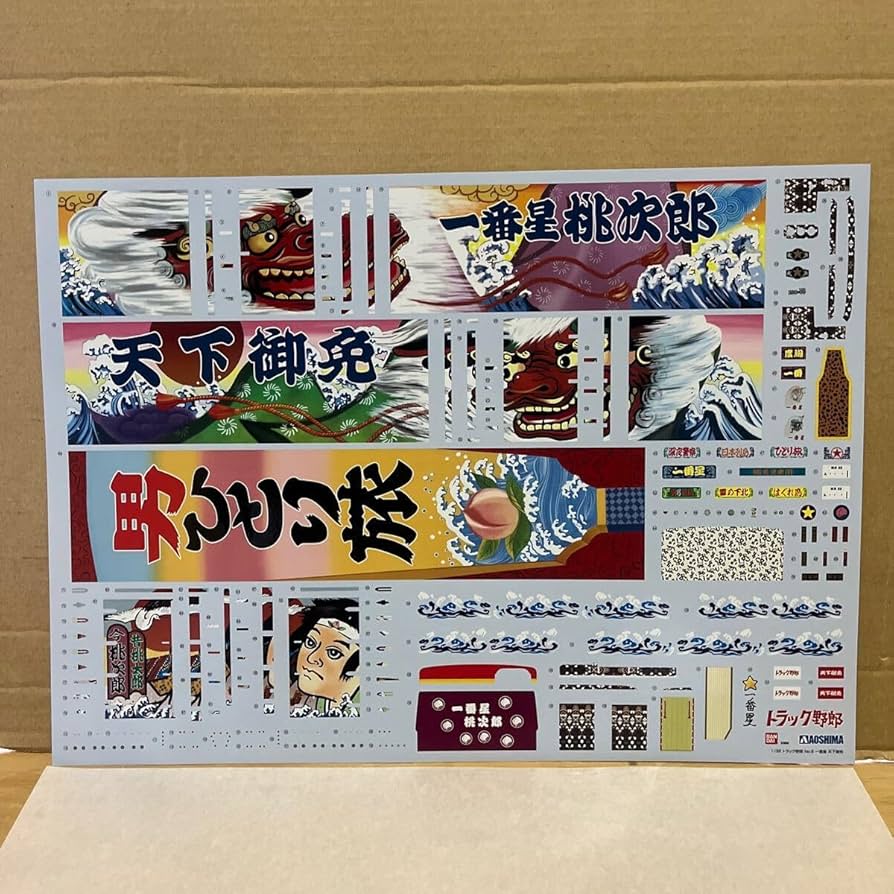Amazon.co.jp: アオシマ 1/32 トラック野郎 一番星 天下御免 デカール