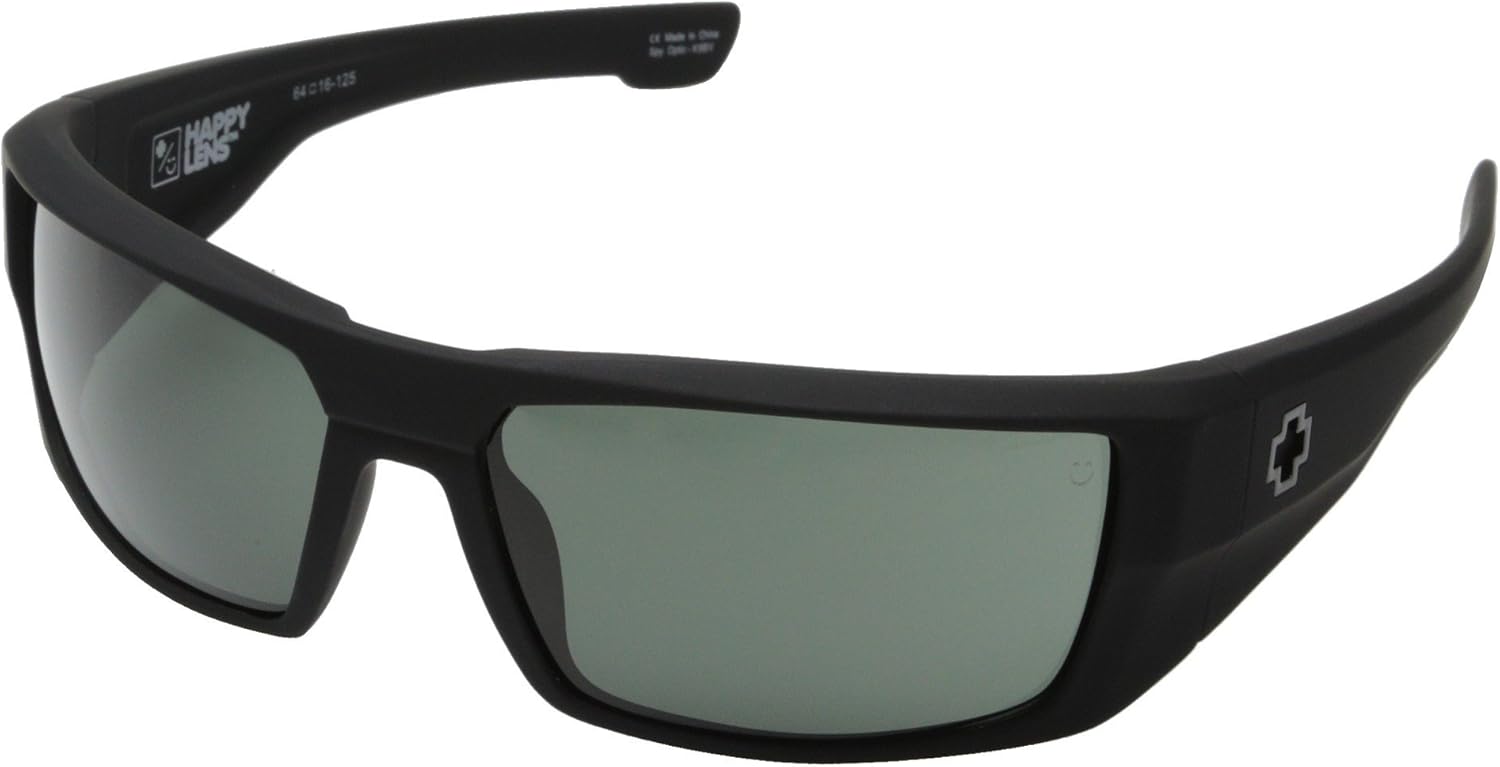 Spy Optic Dirk Happy Grey Green Soft Sunglasses