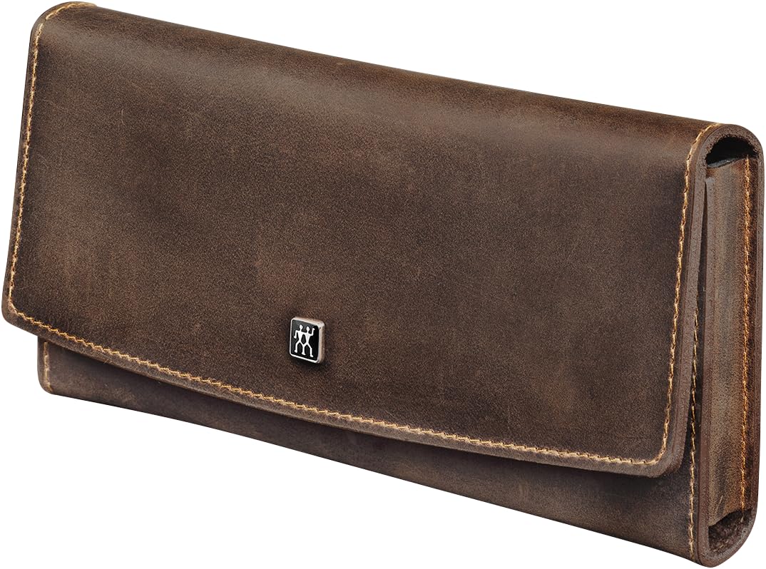 ZWILLING Maniküre-Set (Nagelpflege und Pediküre, Echtleder-Etui, präzise), Premium, Braun
