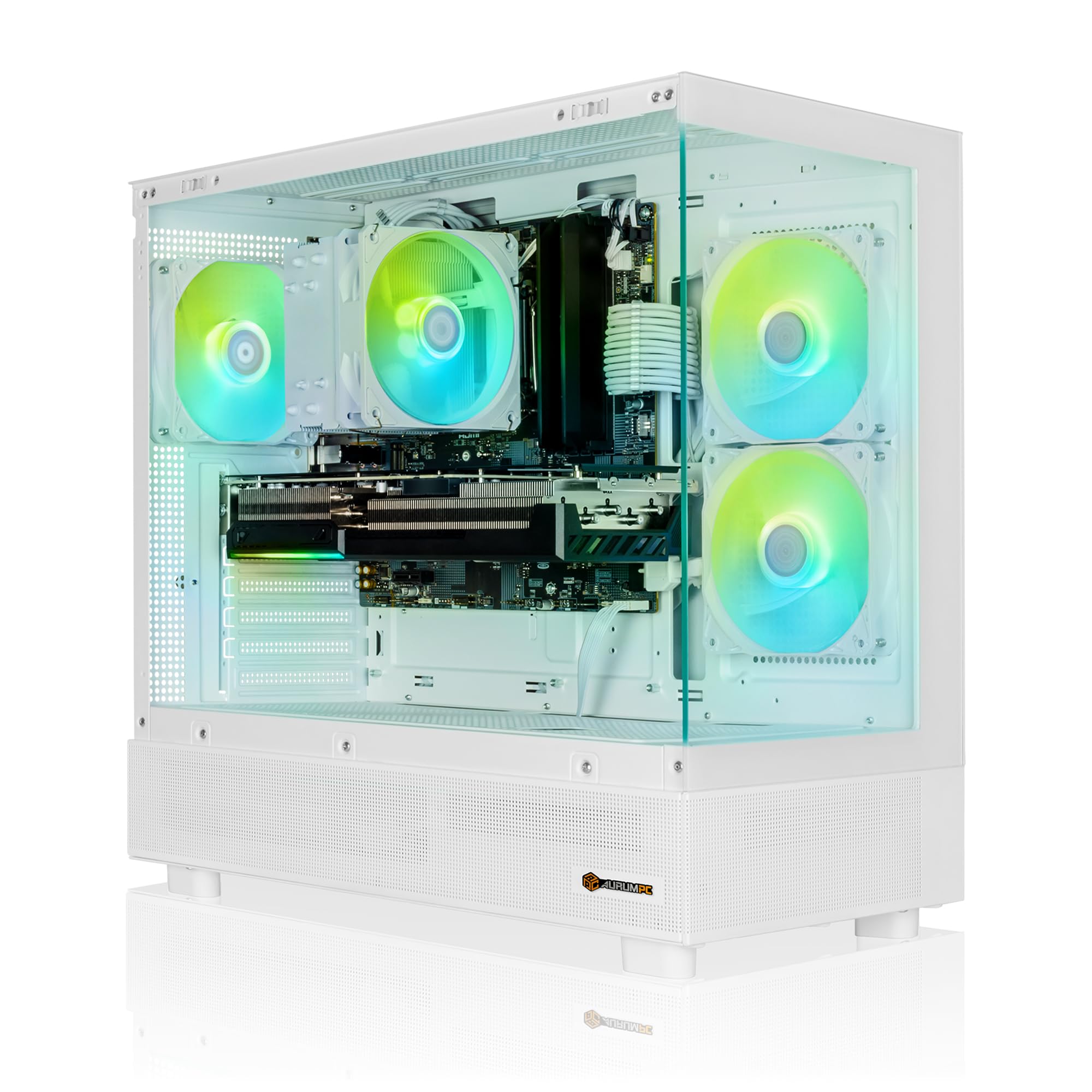 Aurum Snow PC Gaming Ryzen 5 5700X • GeForce RTX5070 12GB • 32GB DDR4 • 1000GB M.2 SSD • Windows 11 • WiFi • pc da gaming