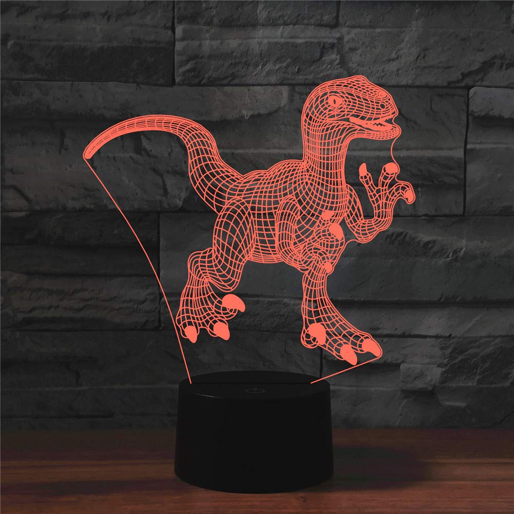 アイデア小さな恐竜ledランプ3 dナイトライト遠隔操作 Amazon.co.jp: SUPERHONGJIHAO ナイトライト 子供用 3D 恐竜 LEDランプ