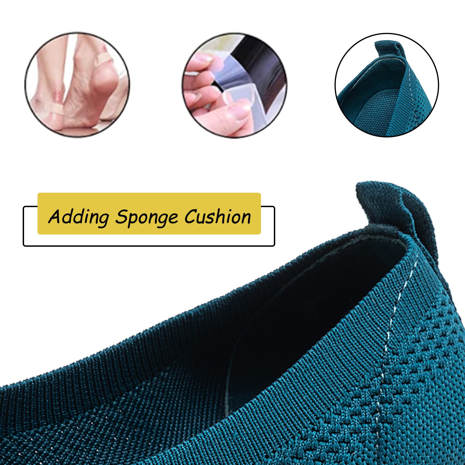 Frank Mully Ballerine Piatte Slip-on in Maglia da Donna - Décolleté con Punta Rotonda