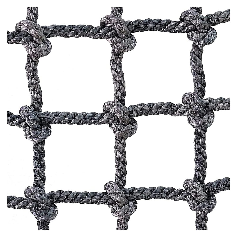 Lwjsocp Light/Gray/Dark Kids Climbing Netsafe Polyamide Playground Net For Treehouse Swingset Balcony & Rope Ladder13.1ft X 13.1Ft Outdoor Play Accessory For Safe Fun