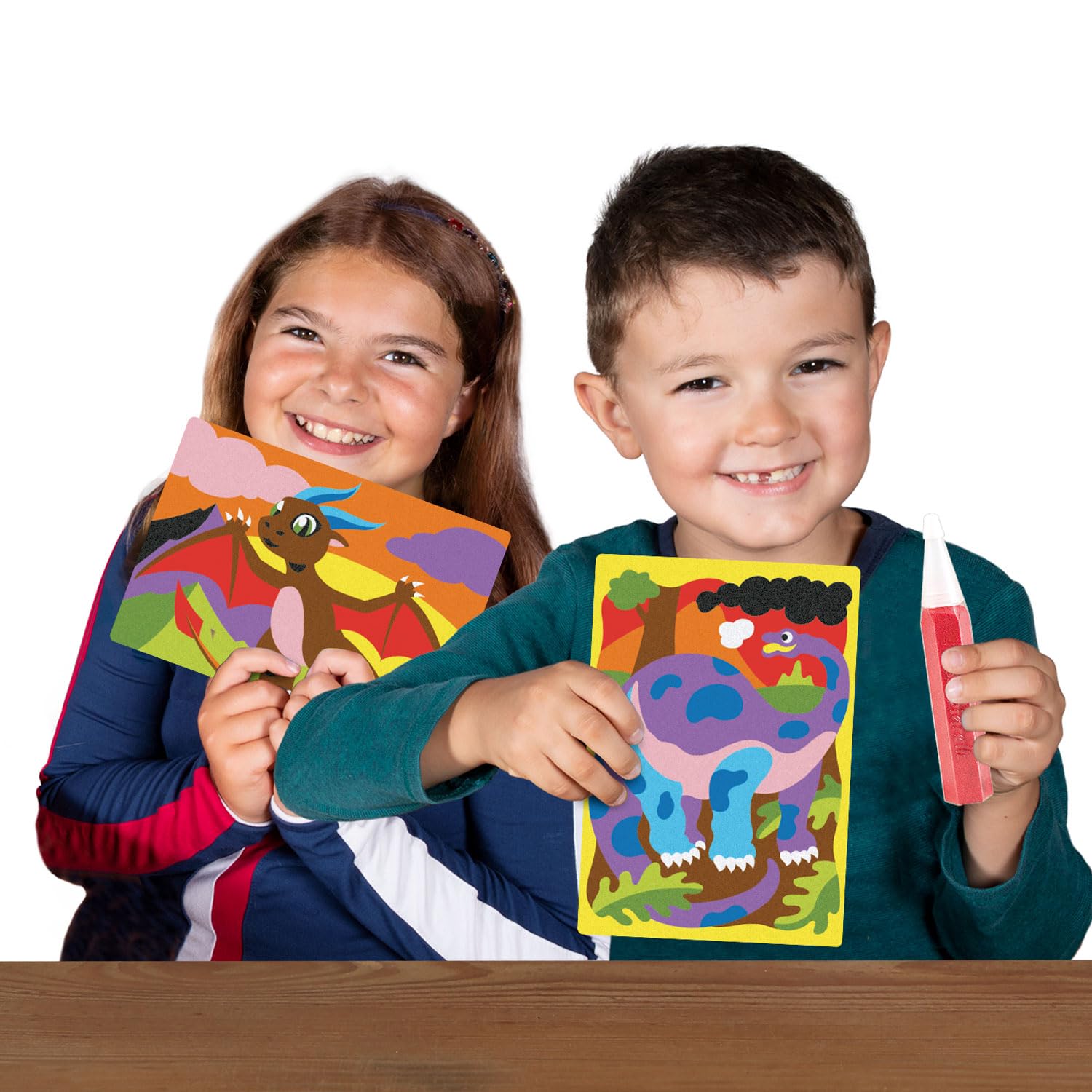 Sabbiarelli – Box Dino & Dragons 5+ | Sand-Art-Set: Dinosaurier und Drachen