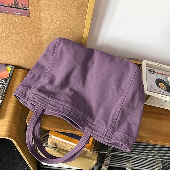 Canvas Tote Bag for Women Casual Shoulder Work Bag Canvas Bag