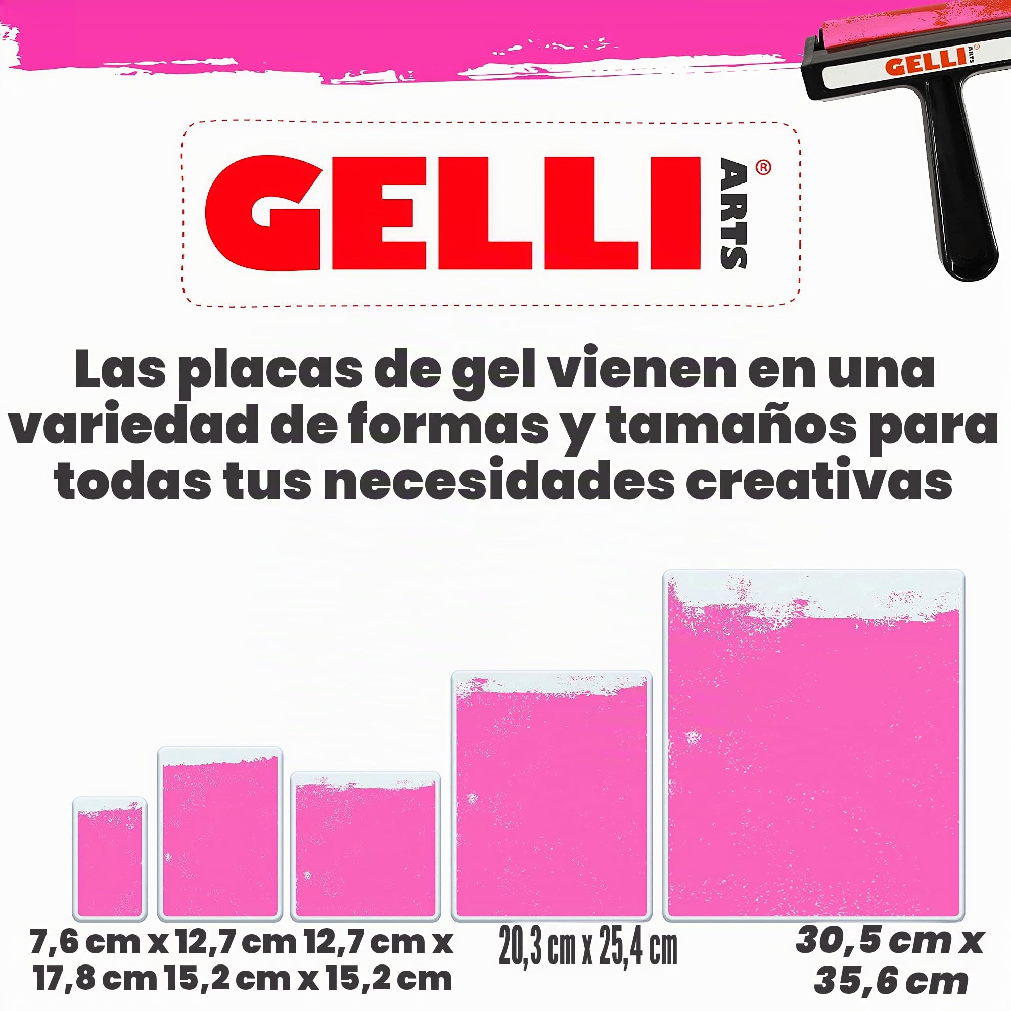 Gelli Arts GL013964721027 Placa de impresión de gel, 9 x 12 pulgadas, transparente