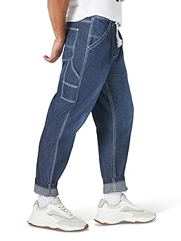 Lee Men's Drawstring Carpenter Jean, Long Island, Small at