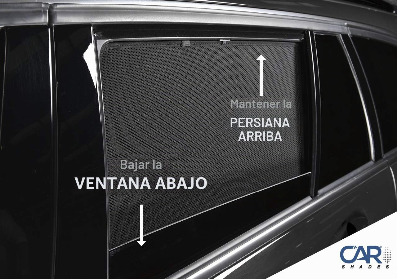 Juego de Car Shades (Puertas traseras) Compatible con Volkswagen Golf VII 5-Puertas 2013-2020 (2-Partes) cortinillas Parasol a Medida