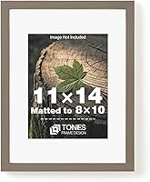 Vista 46 de Portarretratos de madera de 5 x 7 pulgadas, marco de fotos de 5 x 7 pulgadas, mate a acabado de chapa de madera de 4 x 6 pulgadas, color marrón