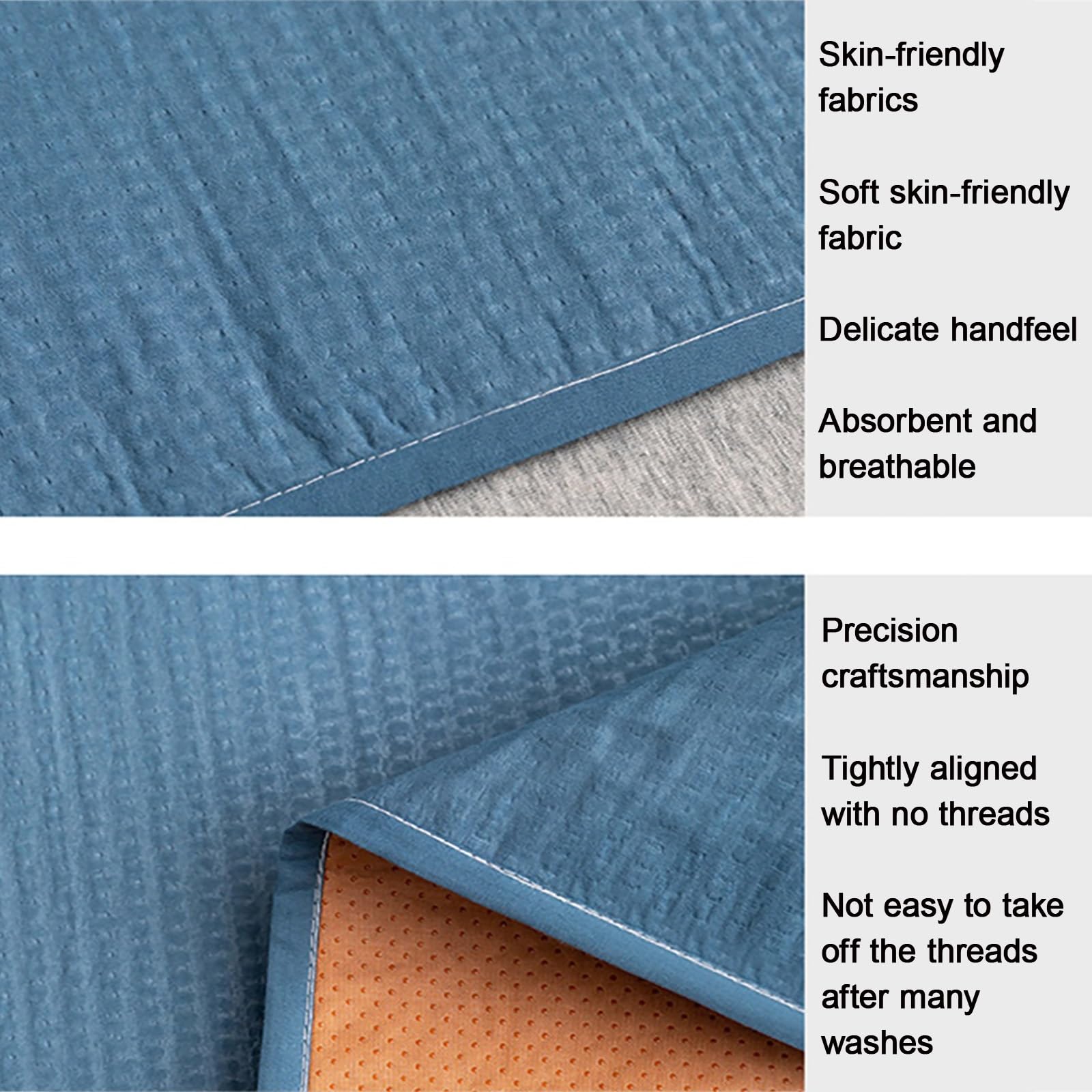 Empapadores Cama Adultos Protector De Enfermería Protector Colchon Impermeables Empapador Reutilizable para Niños(Gray,180x200cm)
