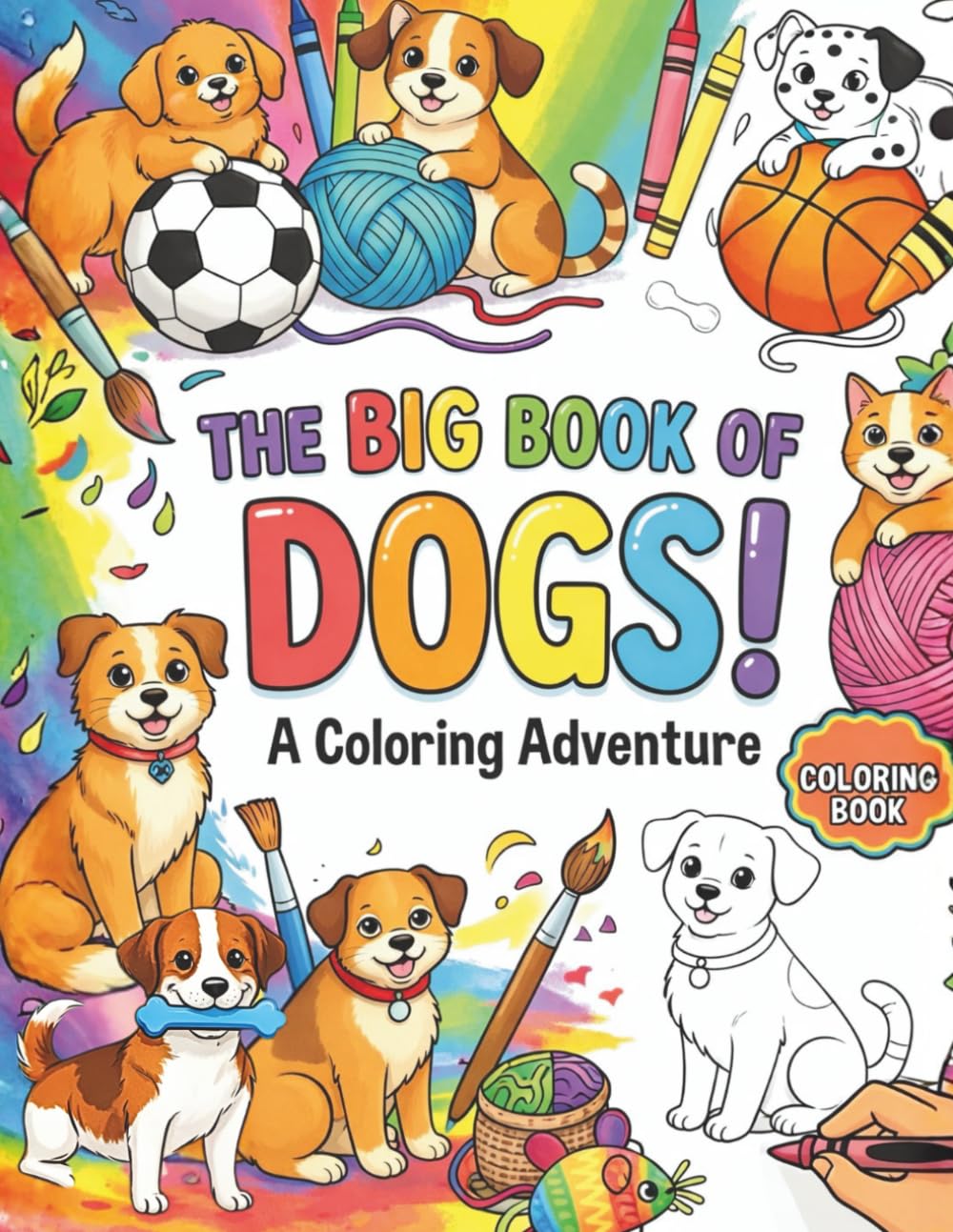 The Big Book Of Dogs: A Coloring Adventure