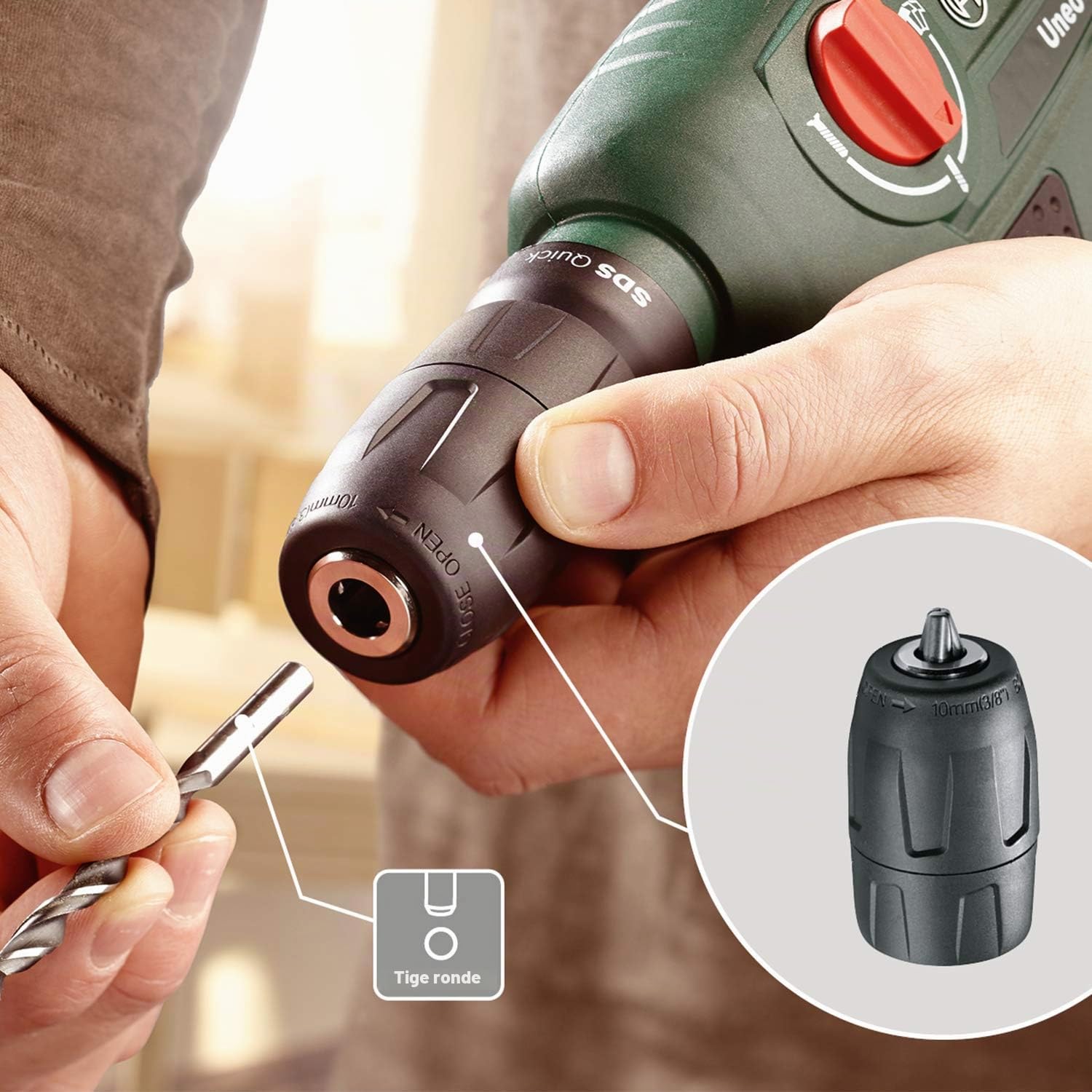 Bosch perforateur sans fil Uneo (1 batterie, système 12 V, dans coffret)
