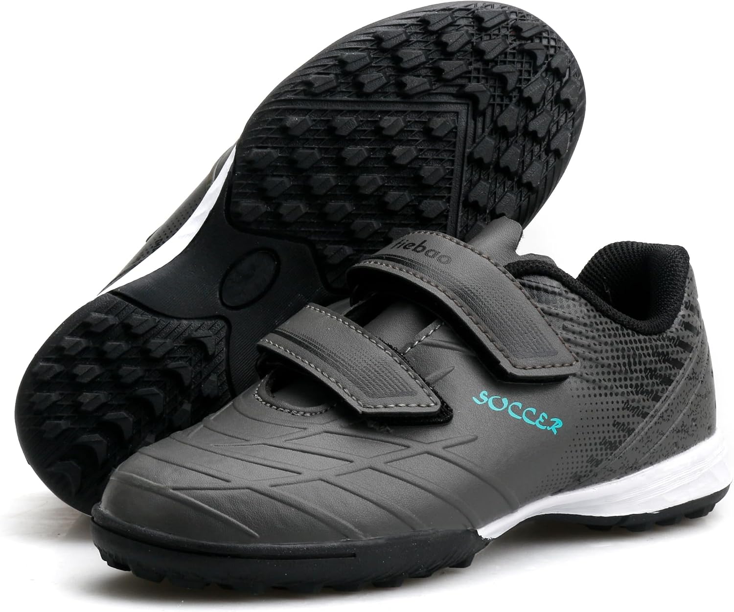 Kids Soccer Shoes Turf Cleats Outdoor for Toddler/Little/Big Boys Girls