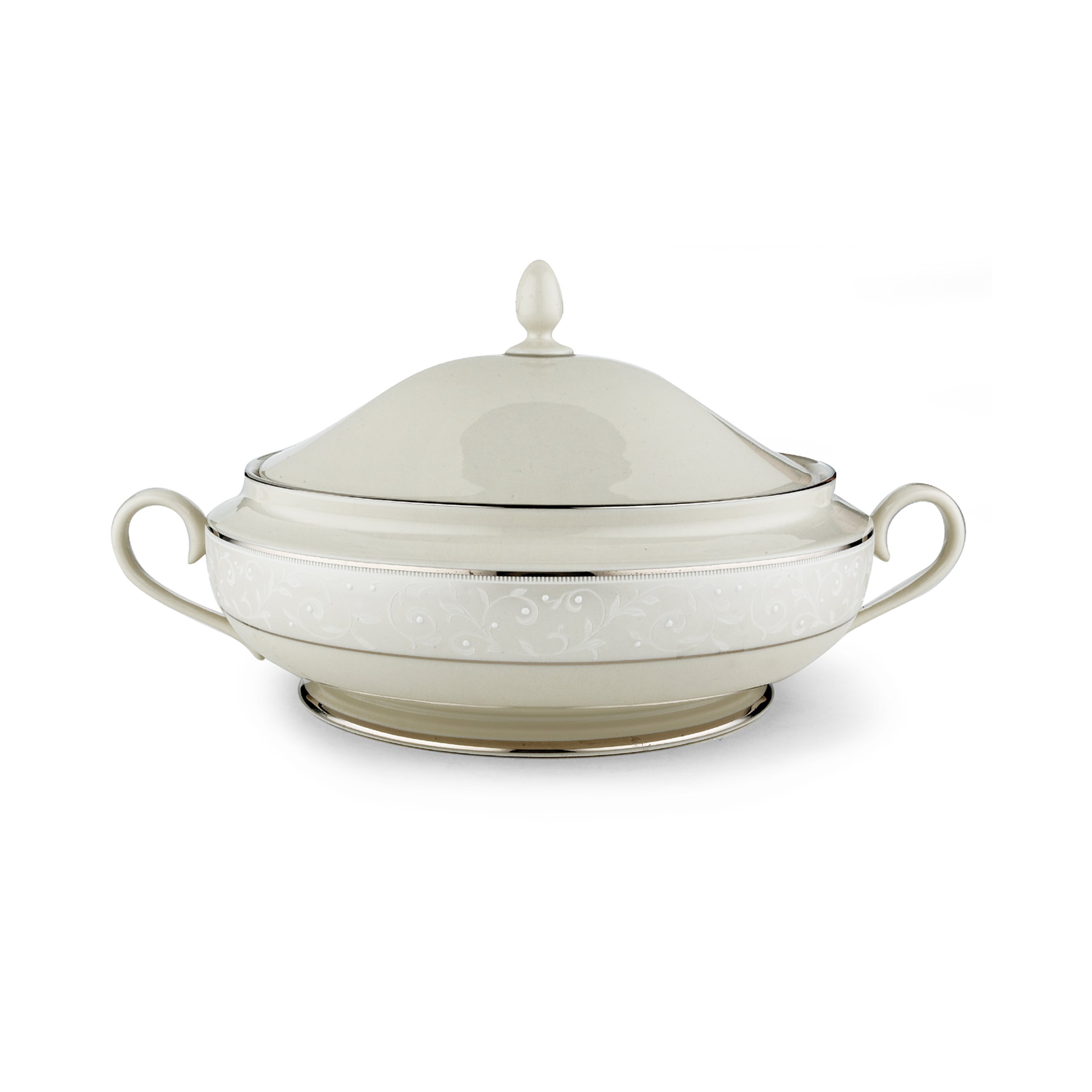 Lenox Covered Vegetable Bowl Pearl Innocence, Ivory