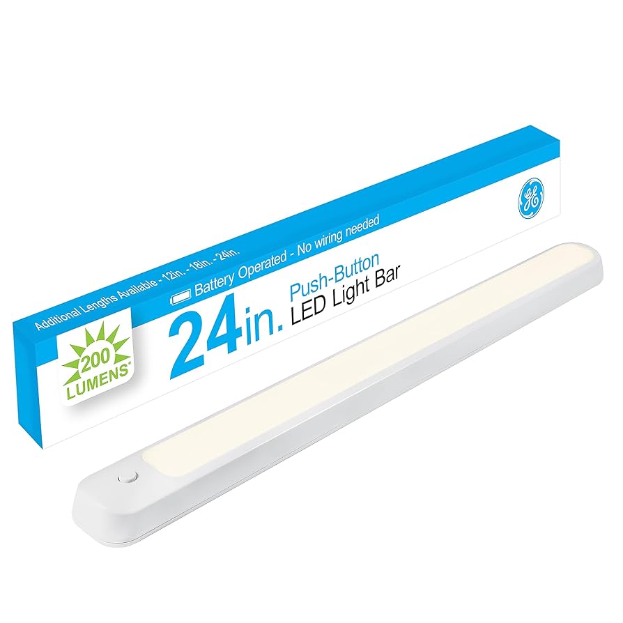 USA GE電球キャビネット GE Under Cabinet Light, 24 Inch, Wireless, Battery Operated
