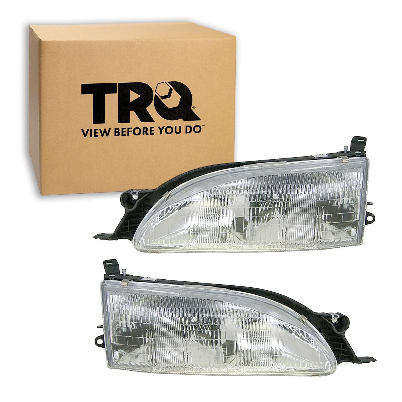 TRQ Headlight Assembly Set TO2502112 TO2503112