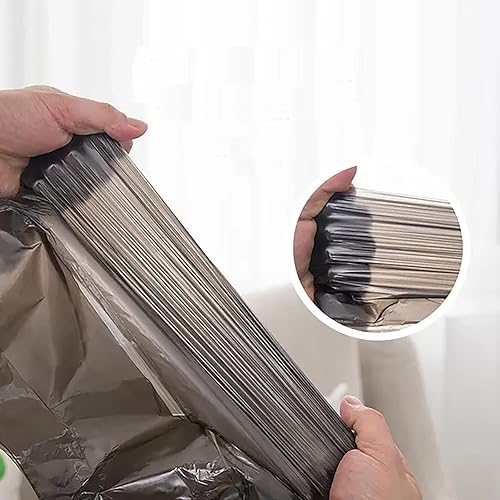 Miniatura 4 de Bolsas de basura de baño de 4 galones, 5 rollos100 unidades, asas pequeñas, bolsas de basura para oficina, papelera de baño, bolsas de basura