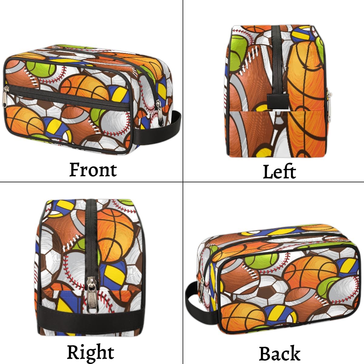 Sport Ball Travel Cosmetic Bag for Boy Men,Hanging Toiletry Bag,Waterproof Makeup Bag,Approved Hygiene Bag Shave Dopp Kit Organizer for Toiletries Shower Bathroom Carry-on Accessories Gifts