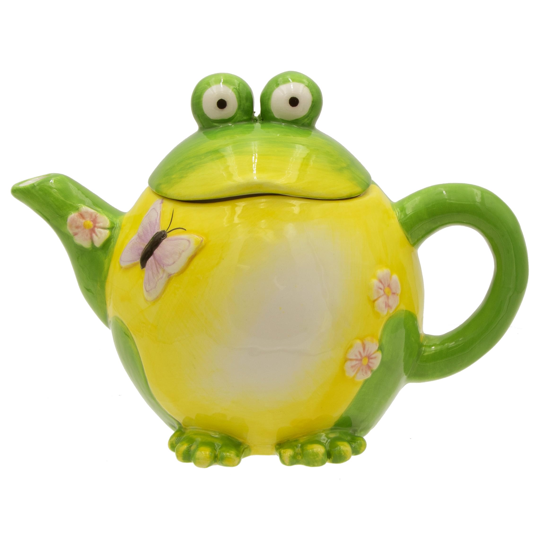 Ceramic Frog with Butterfly 16oz Teapot