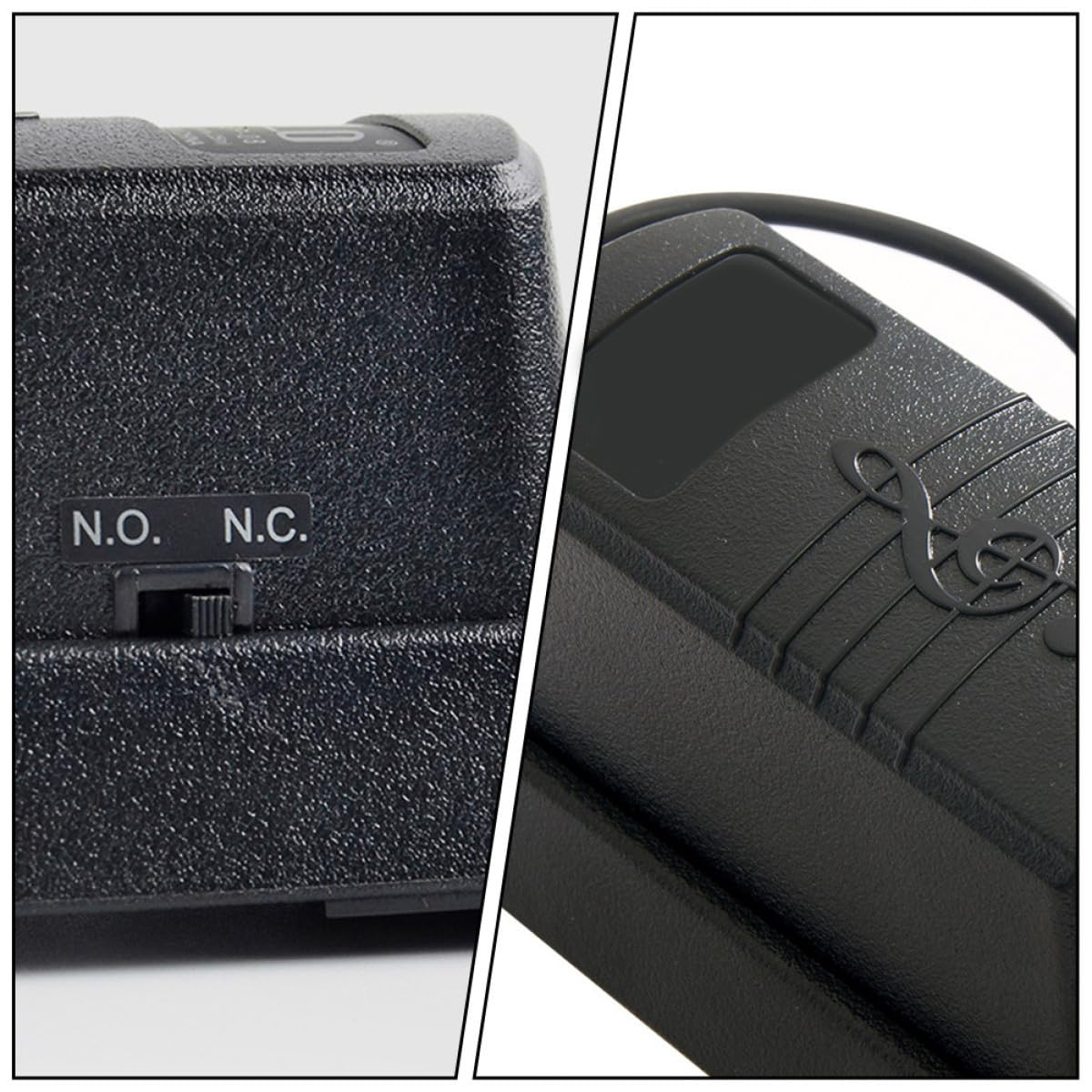 Pedal de Sustain para Teclados Electrónicos y Pianos Digitales Pedal de Damper de Aleado Accesorio Durable para Sintetizadores y Piano Color Negro