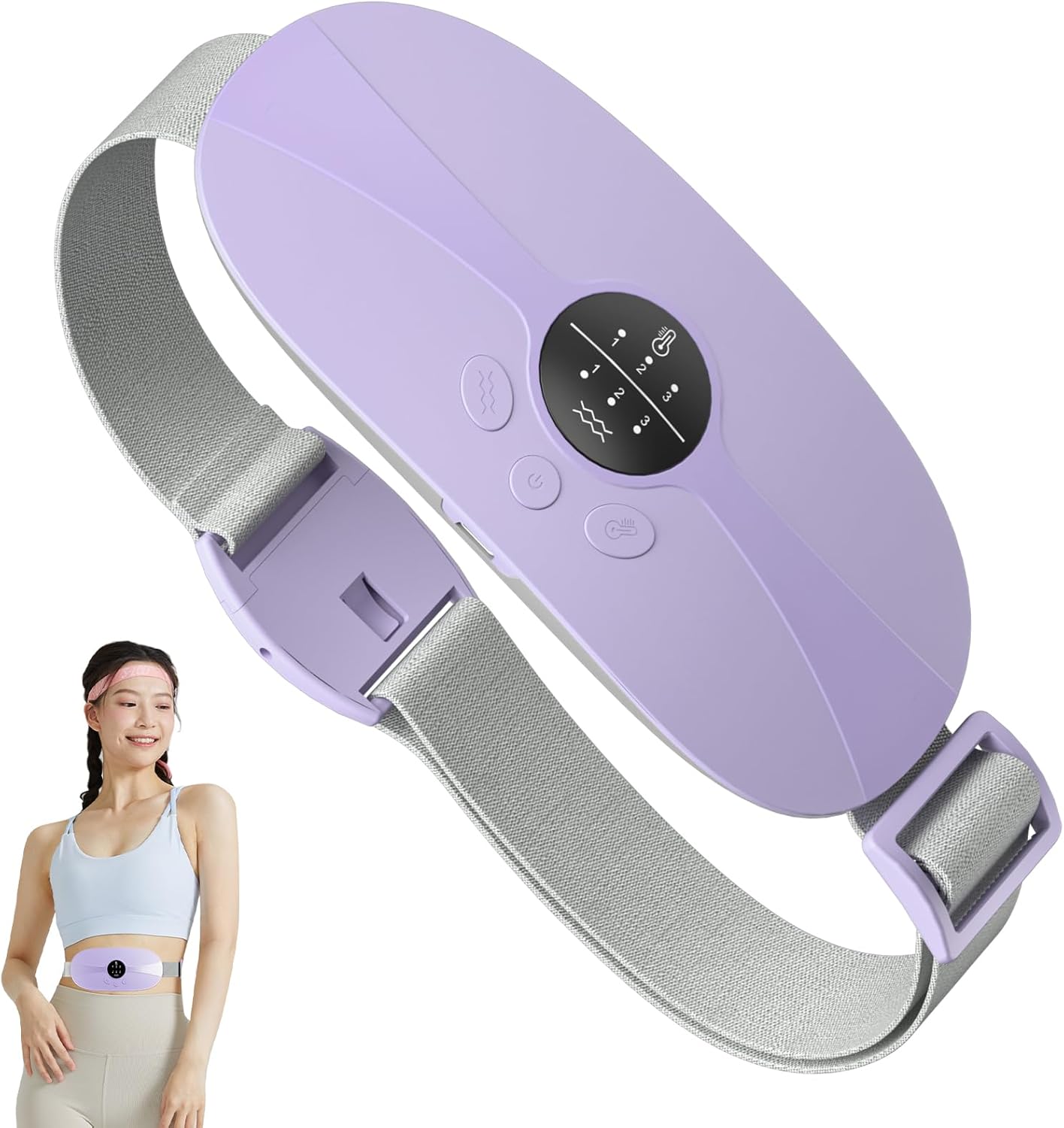 Portable Menstrual Heating Pad, KBCASE Period Cramp Heat Pad with 3